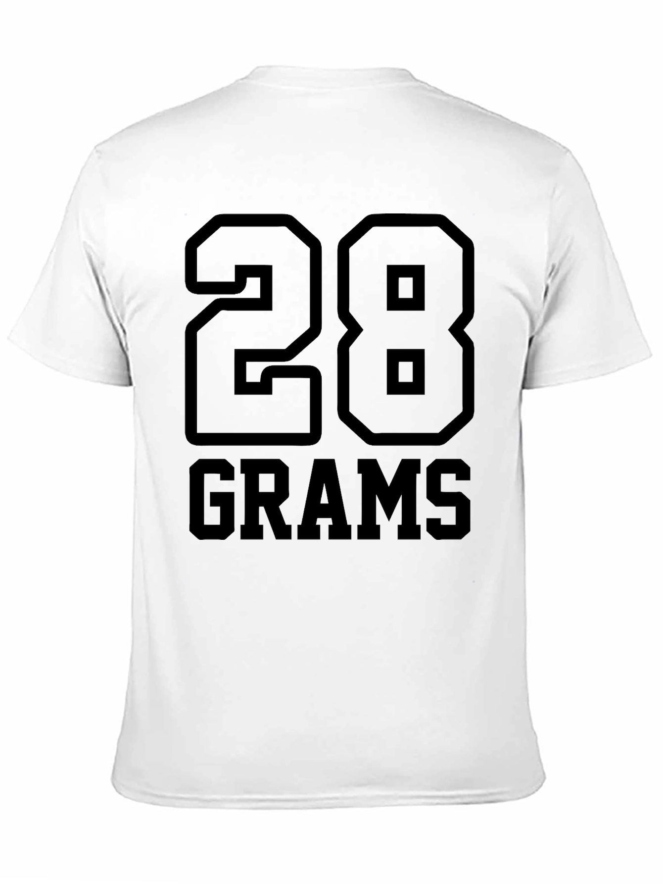 28 Grams Graphic T-Shirt - Bold Black Design