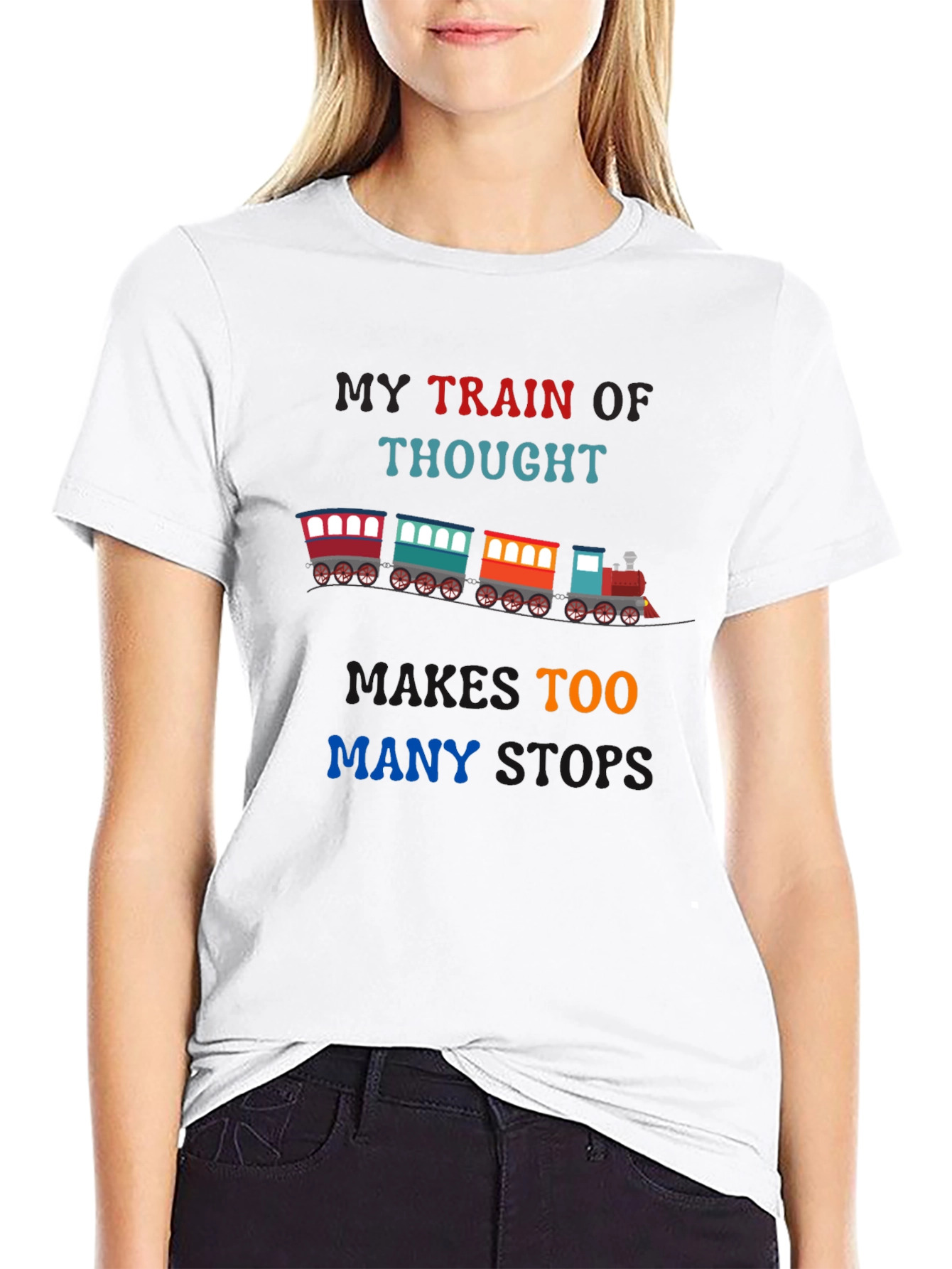 My Train of Thought - Novelty Graphic T-Shirt