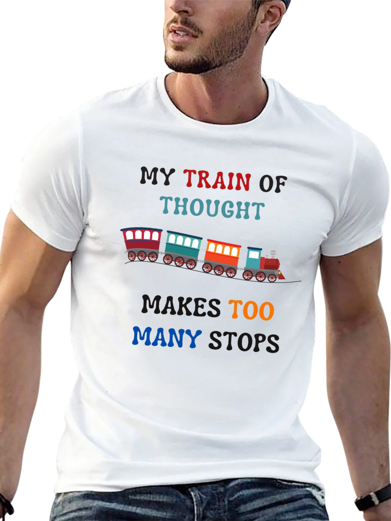 My Train of Thought - Novelty Graphic T-Shirt