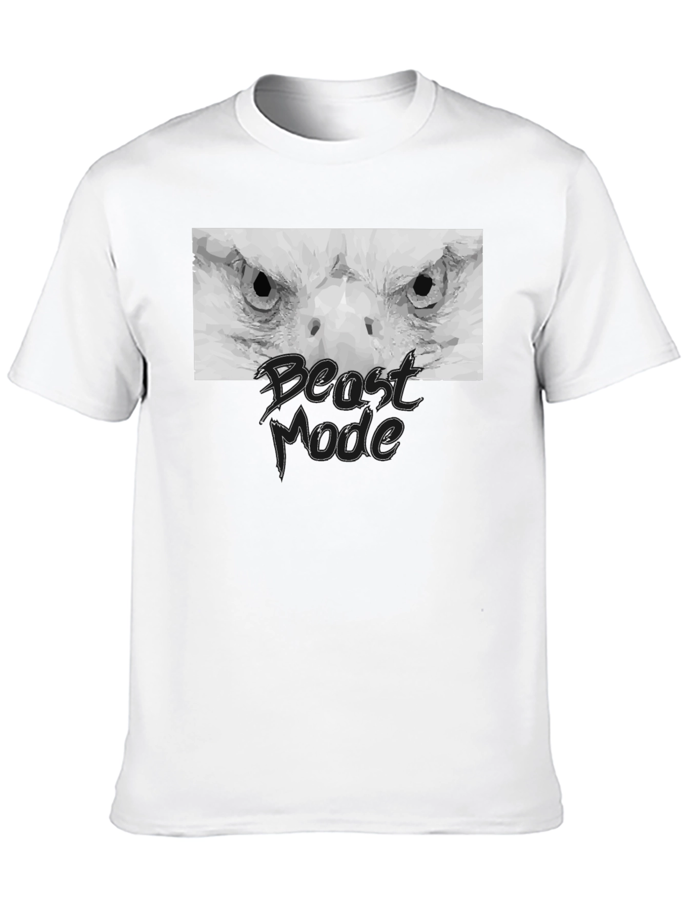 Beast Mode Eagle Graphic Black T-Shirt