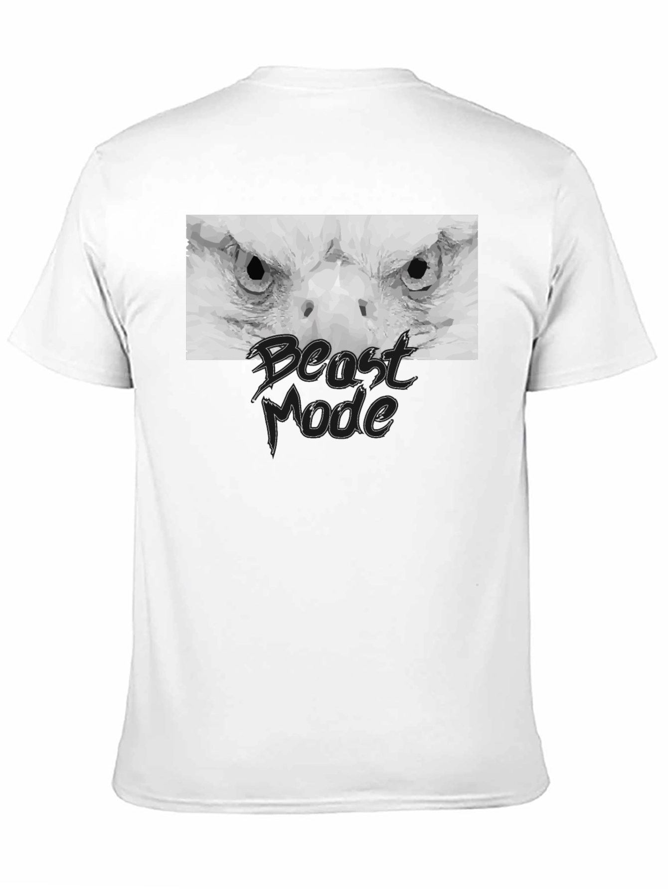 Beast Mode Eagle Graphic Black T-Shirt