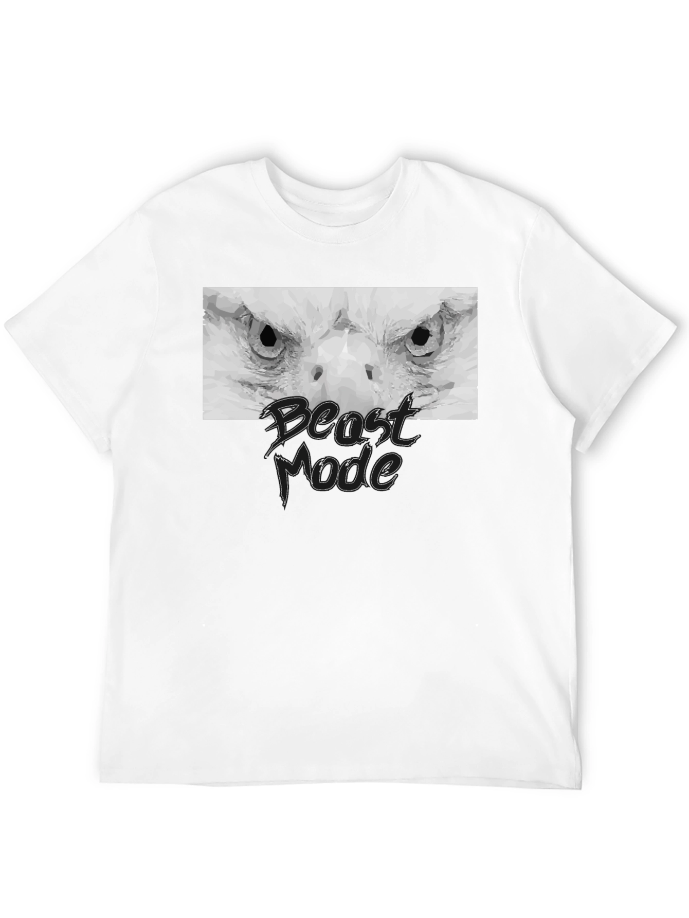 Beast Mode Eagle Graphic Black T-Shirt