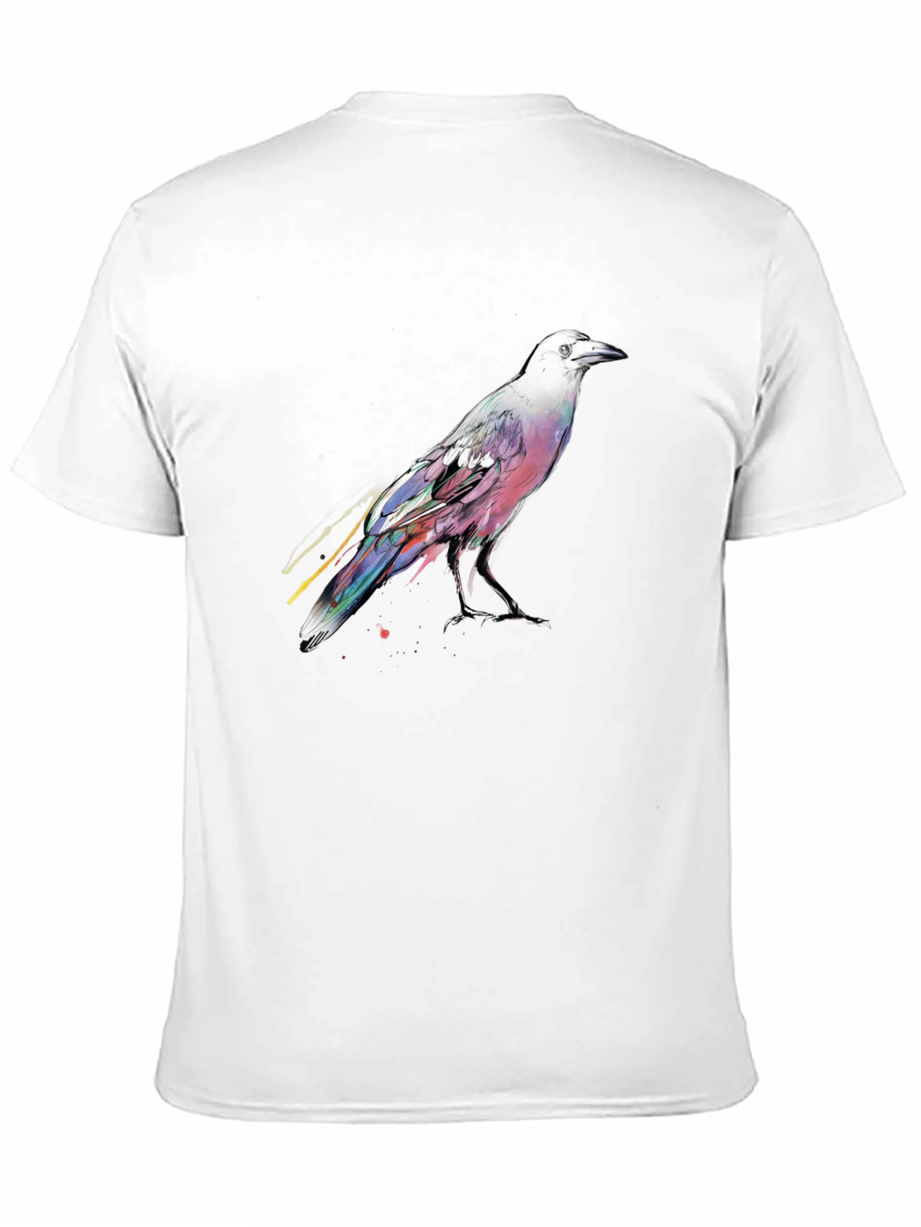 Raven Graphic Print Black T-Shirt