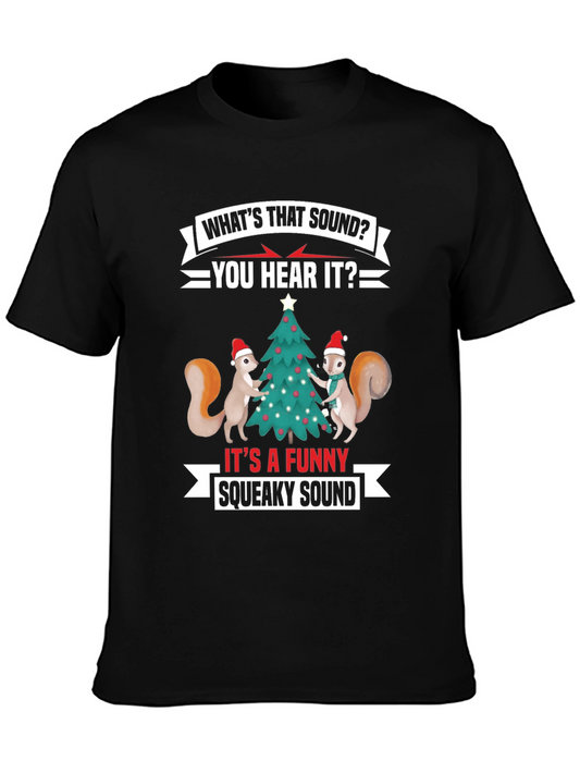 Funny Christmas Squirrel T-Shirt: Whats That Squeaky Sound?