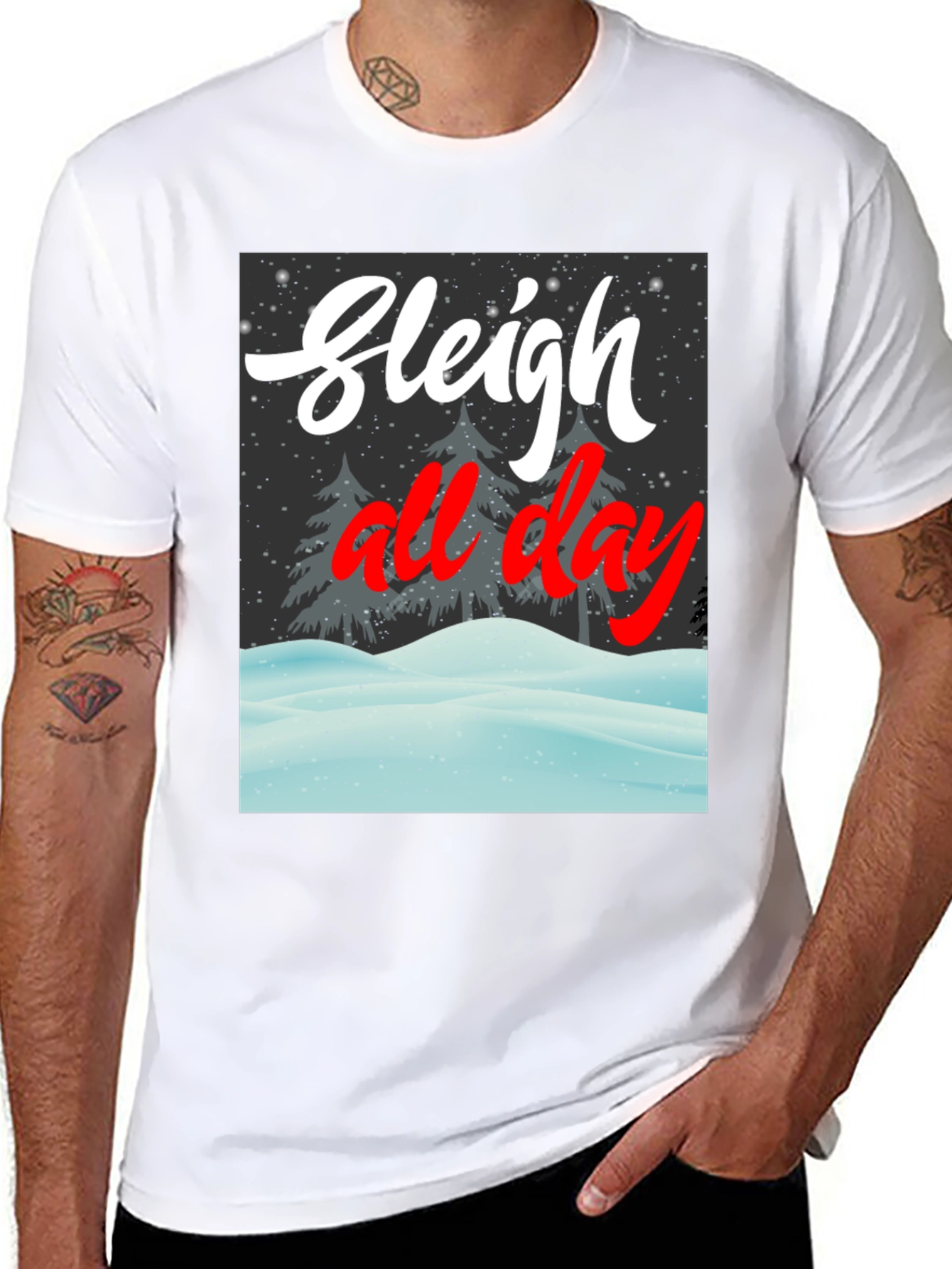 Sleigh All Day Graphic Tee