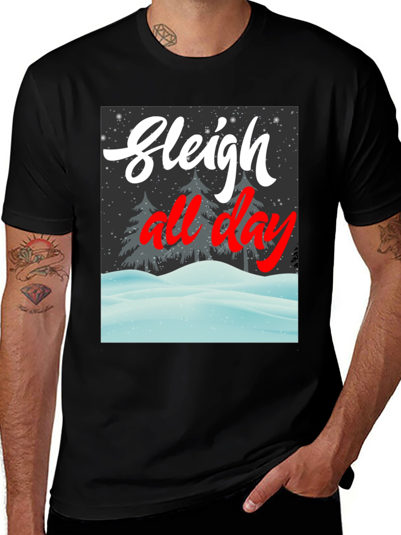 Sleigh All Day Graphic Tee