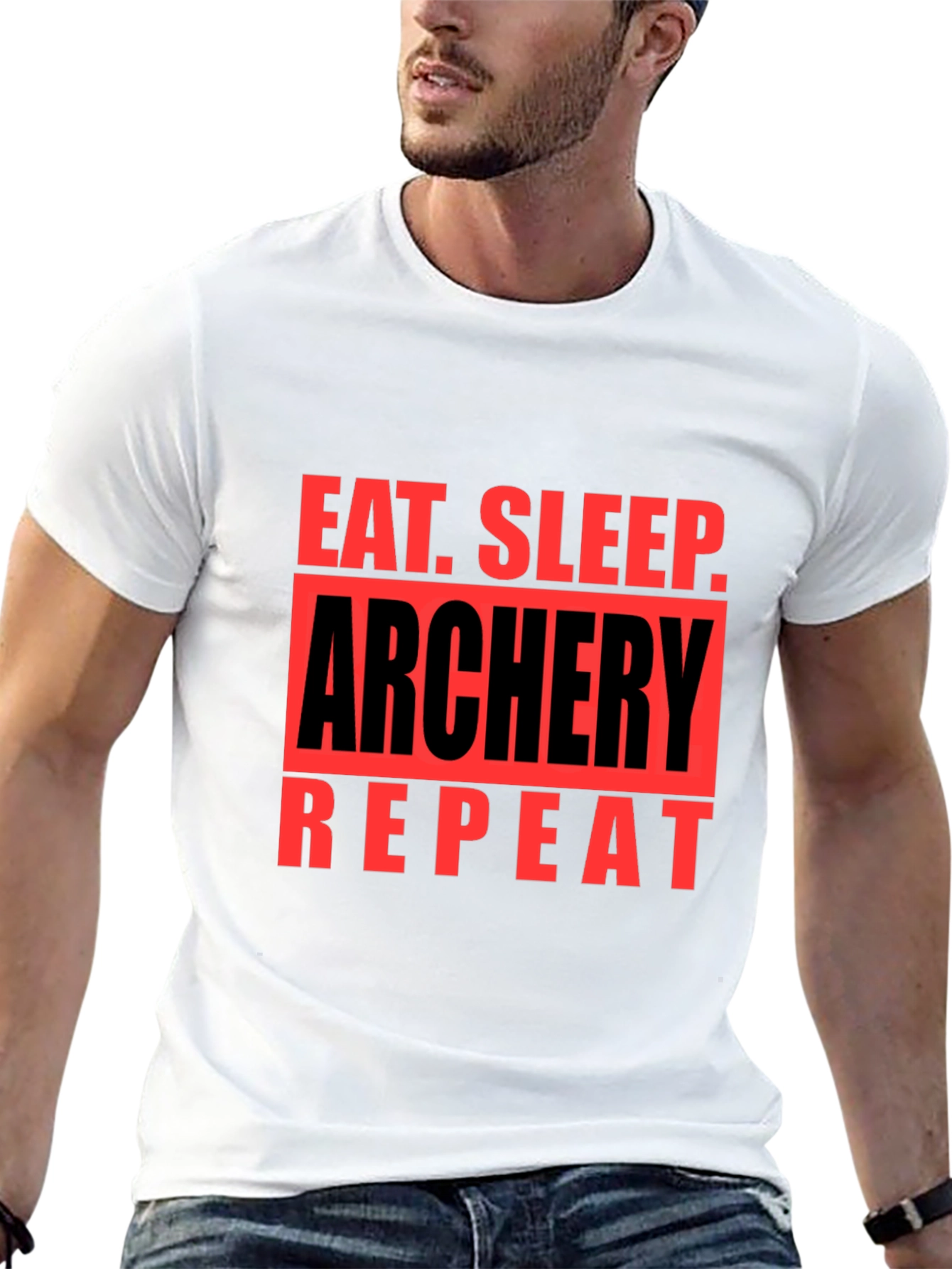 Eat Sleep Archery Repeat Graphic T-Shirt