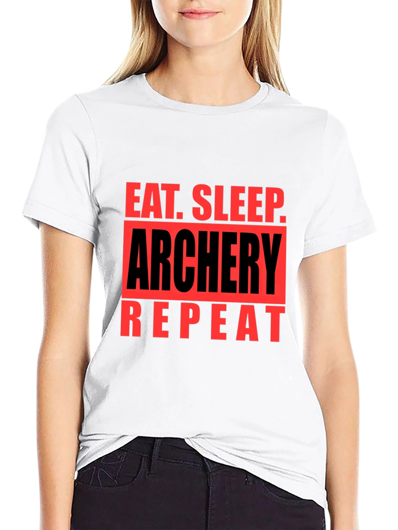 Eat Sleep Archery Repeat Graphic T-Shirt