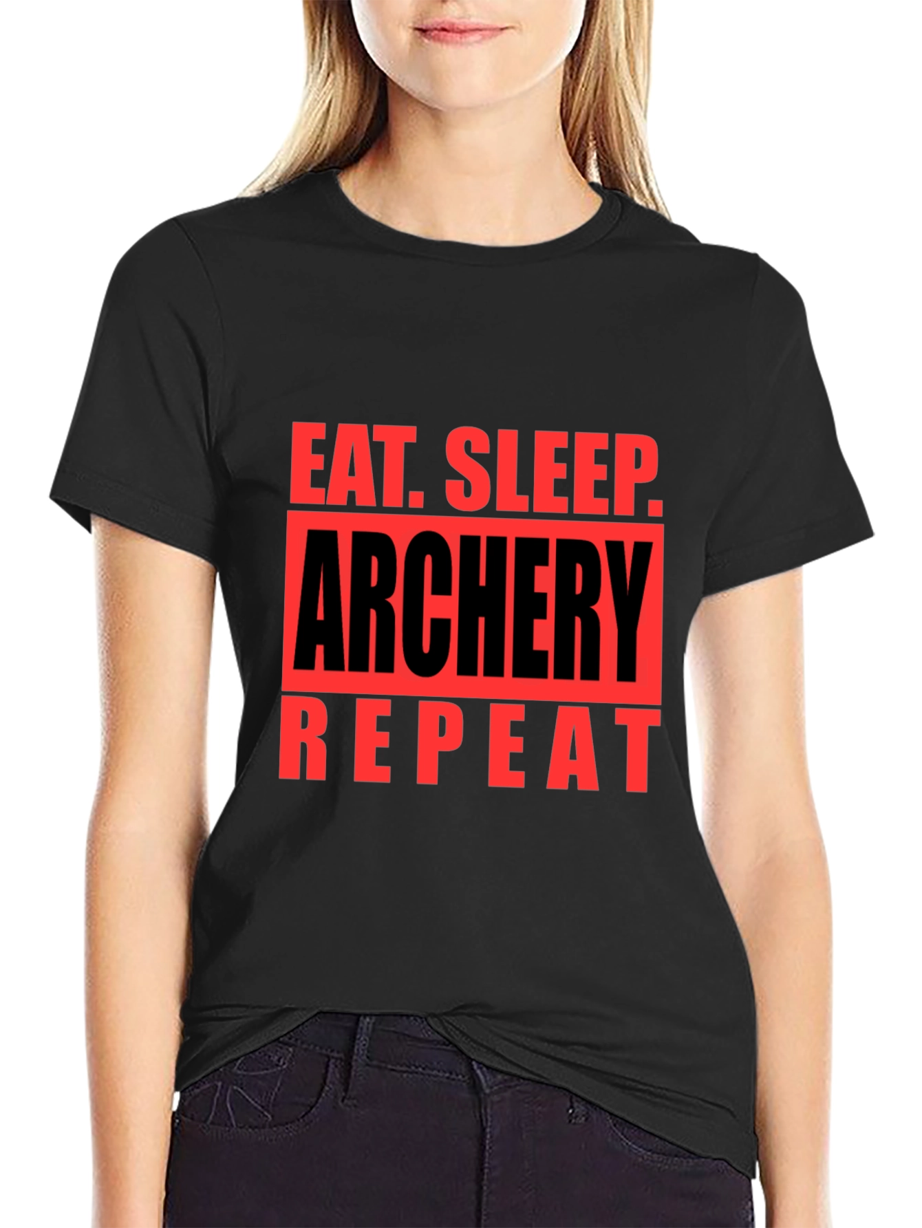 Eat Sleep Archery Repeat Graphic T-Shirt