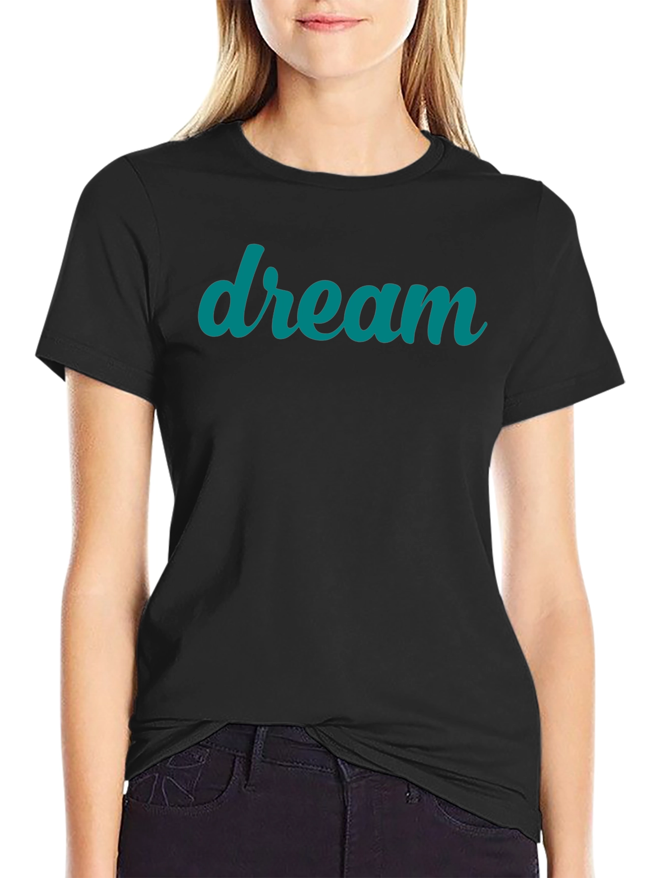 Dream Script Tee - Black