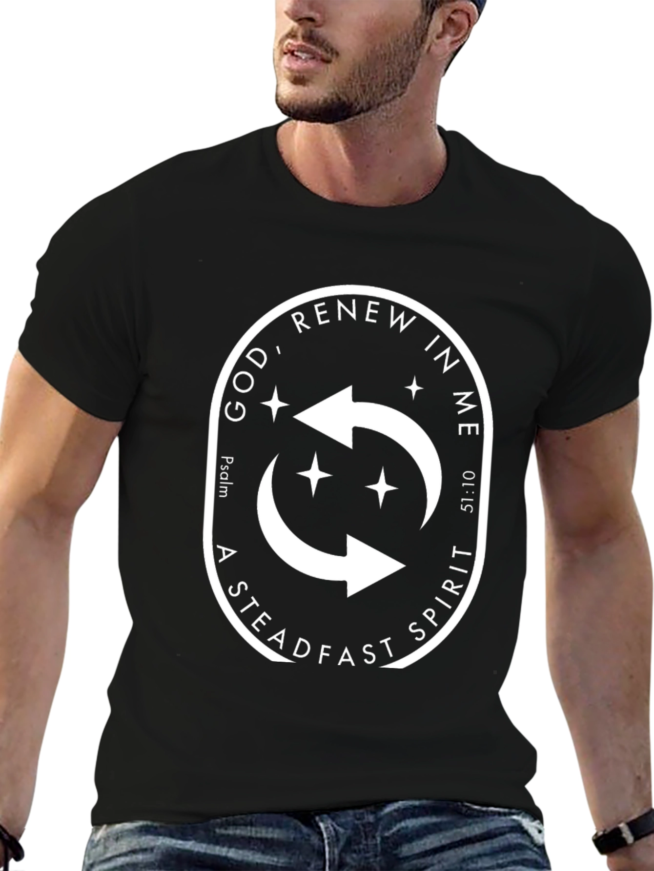 Renew In Me T-Shirt - Religious Graphic Tee