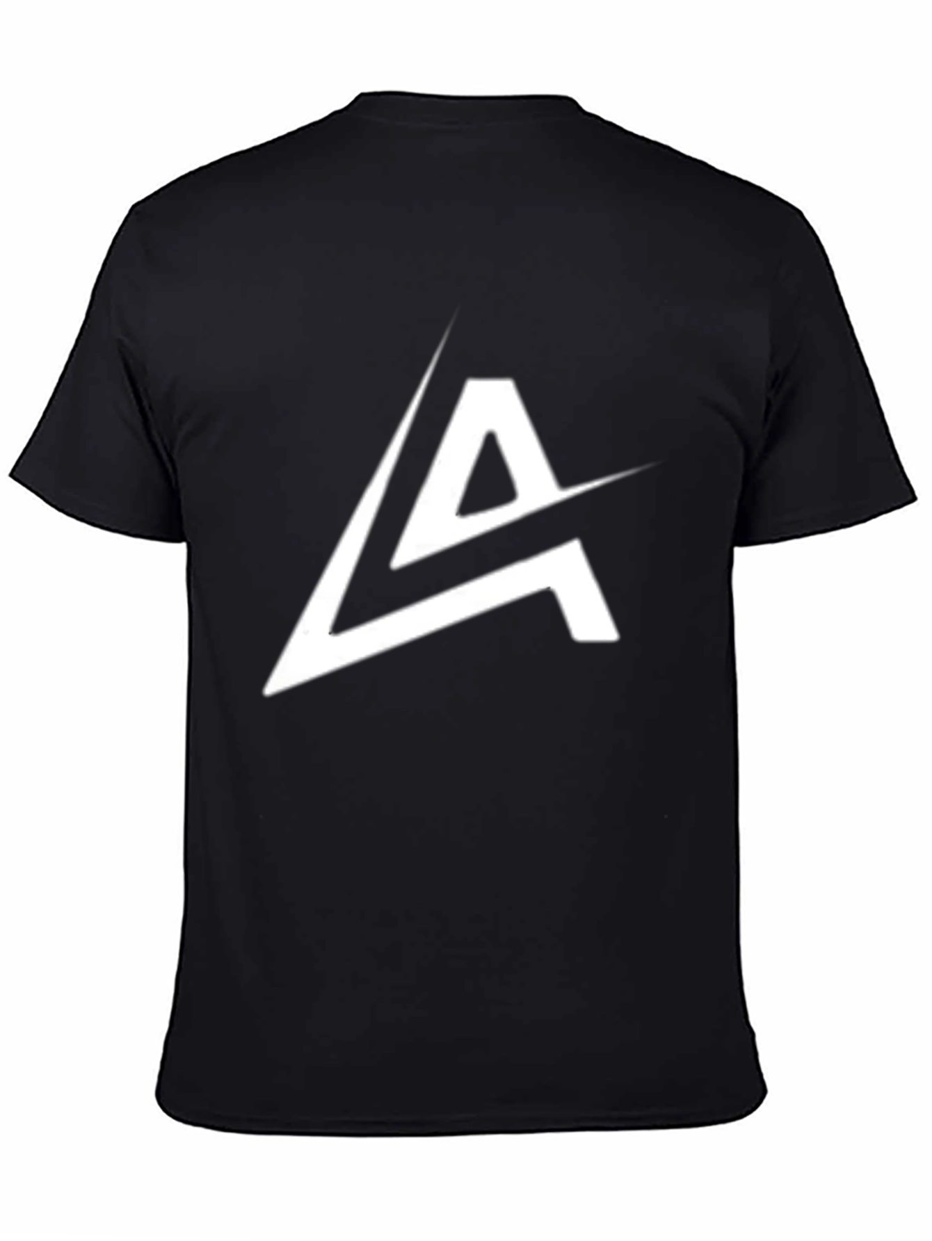 Mens Black Graphic Tee - Modern A Logo