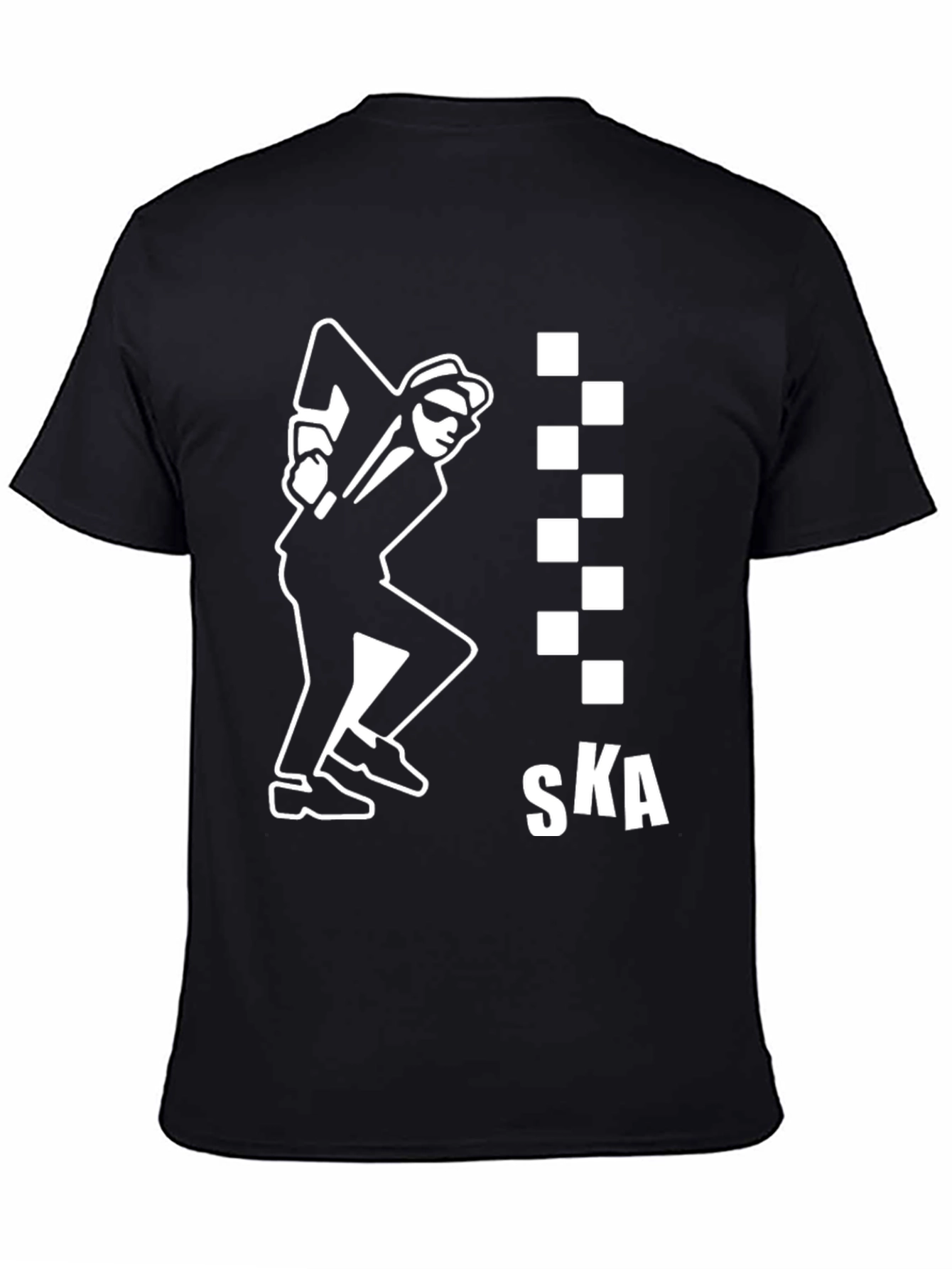 Ska Dancing Man Graphic Black T-Shirt
