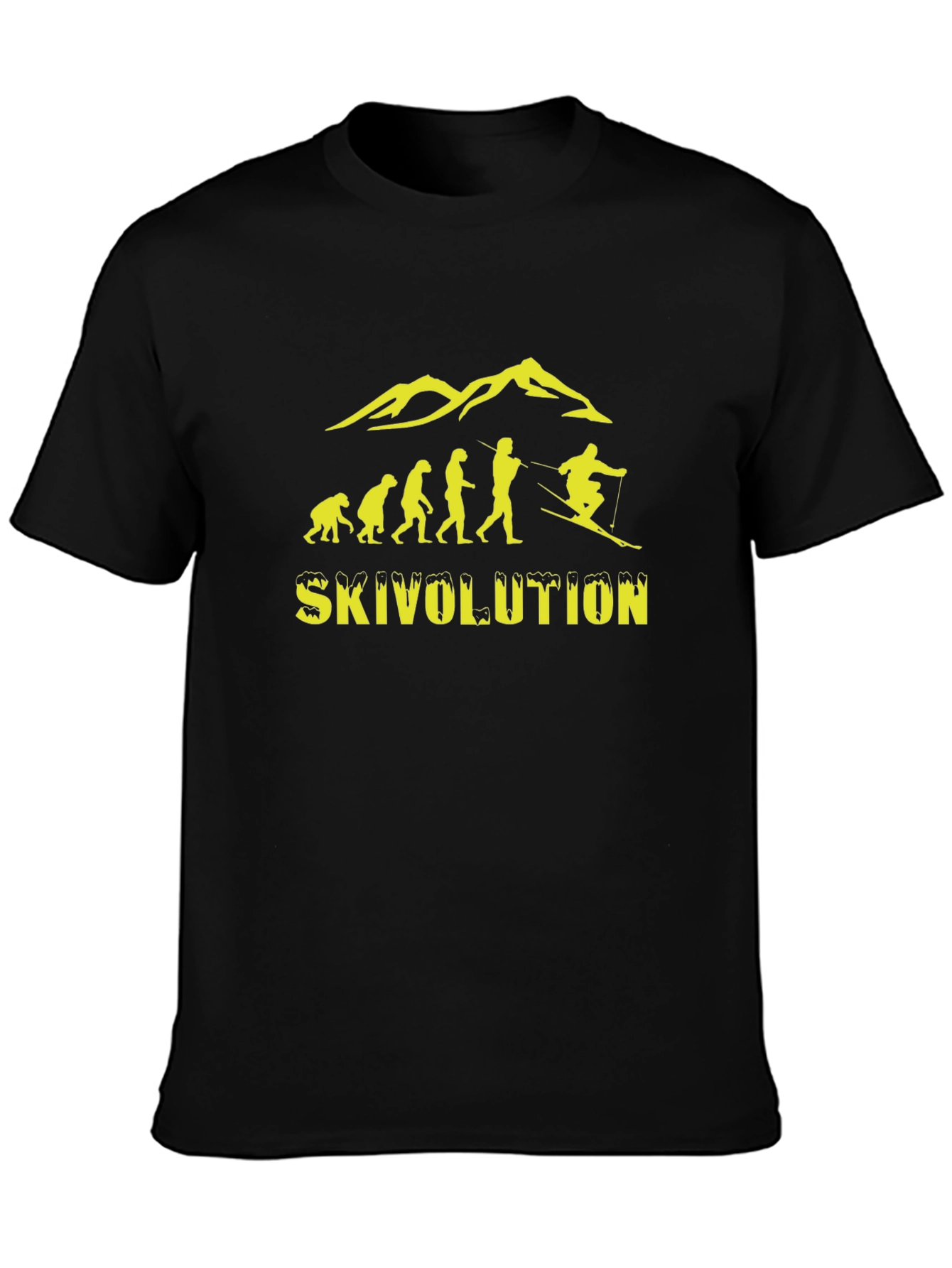 Skivolution T-Shirt - Ski Evolution Humor Tee