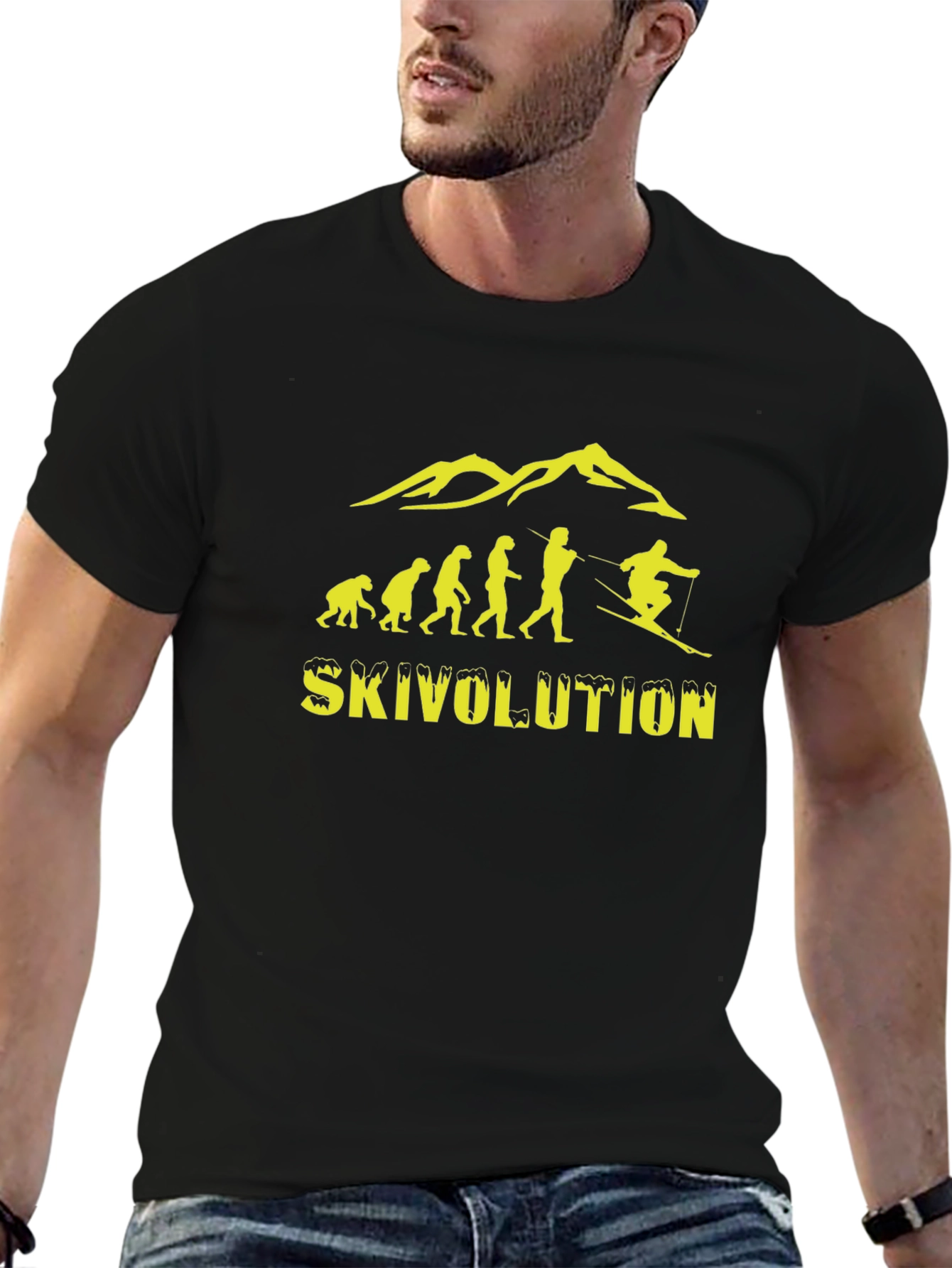 Skivolution T-Shirt - Ski Evolution Humor Tee