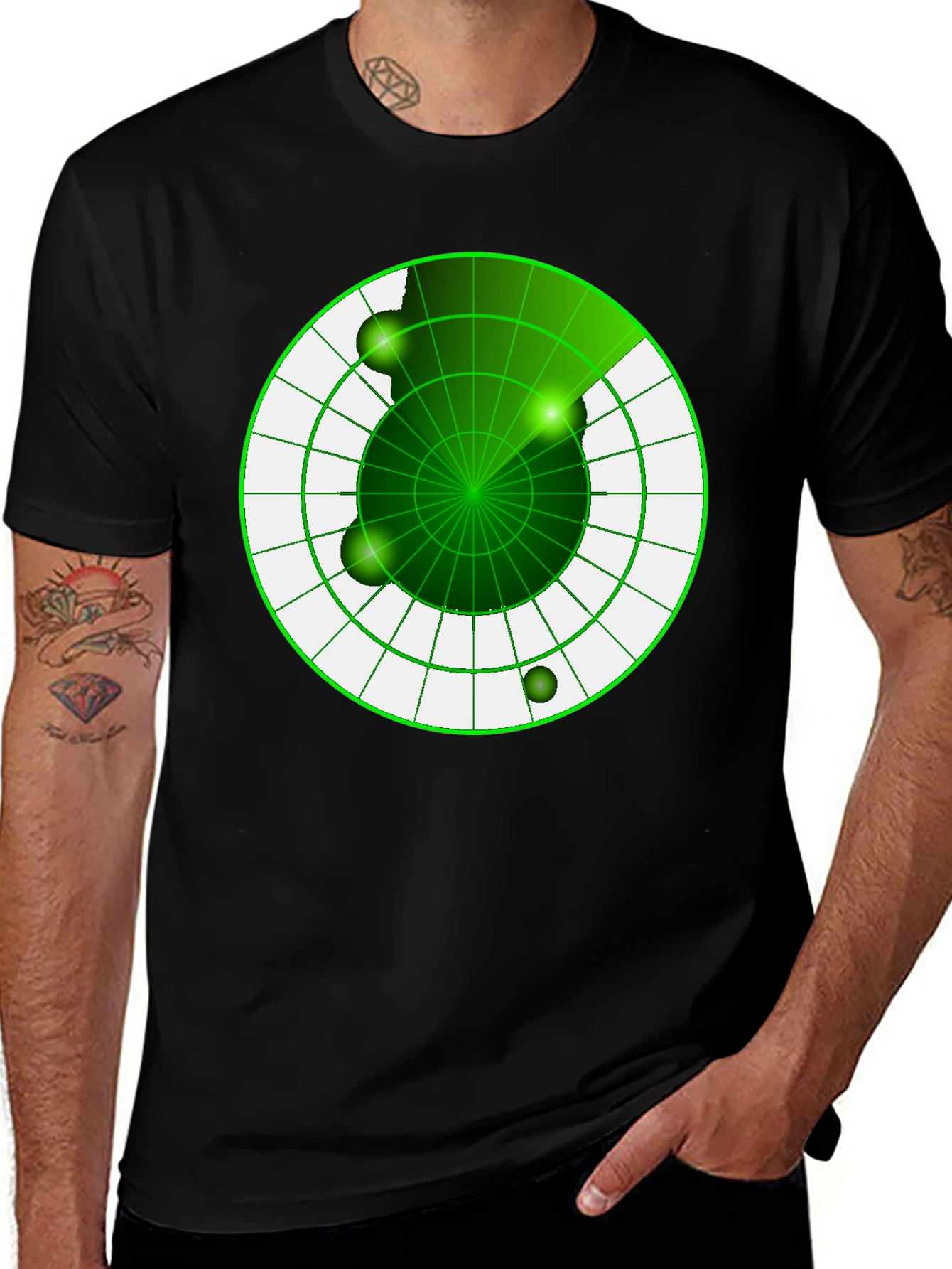 Radar Screen Graphic T-Shirt