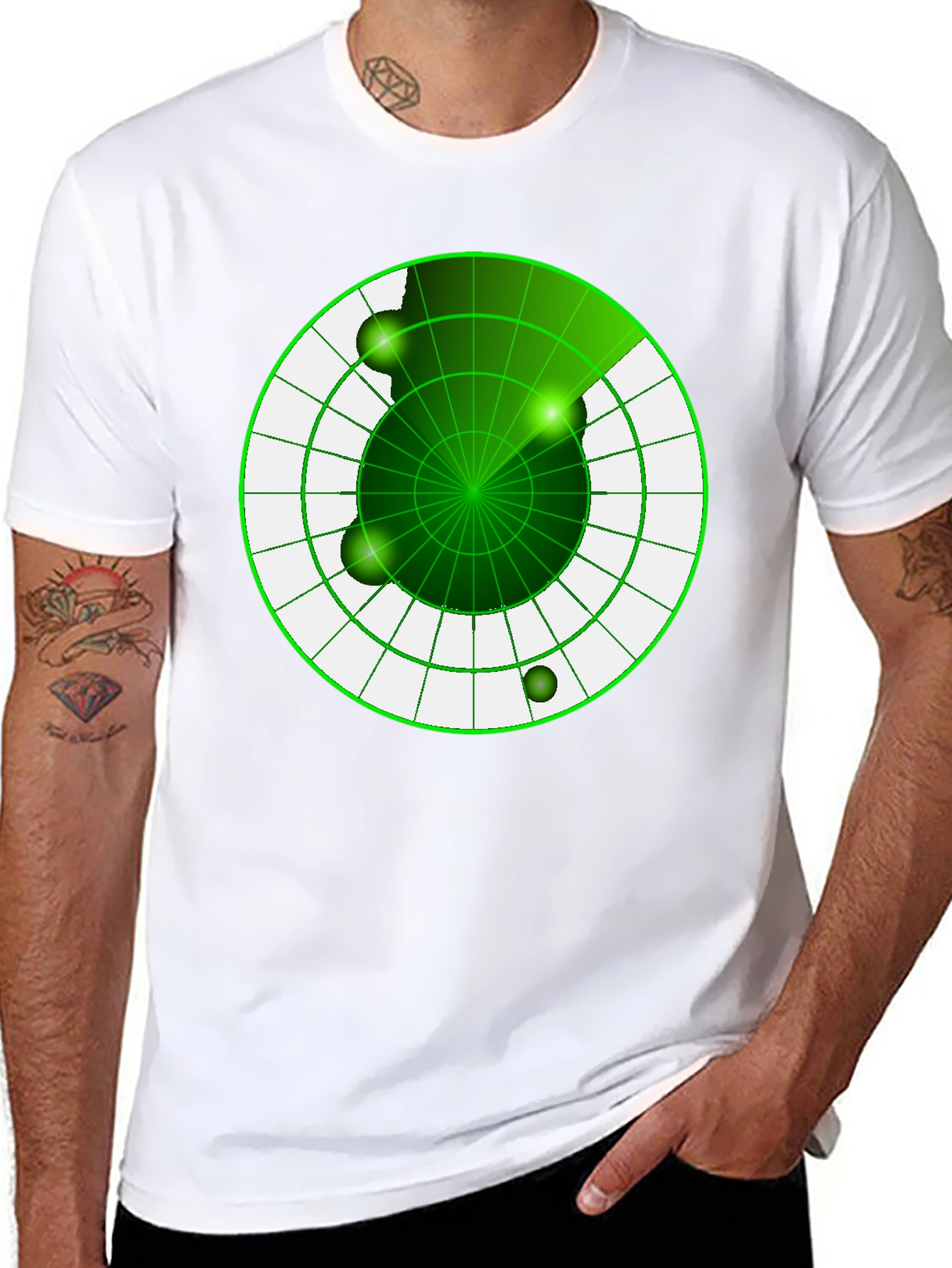 Radar Screen Graphic T-Shirt