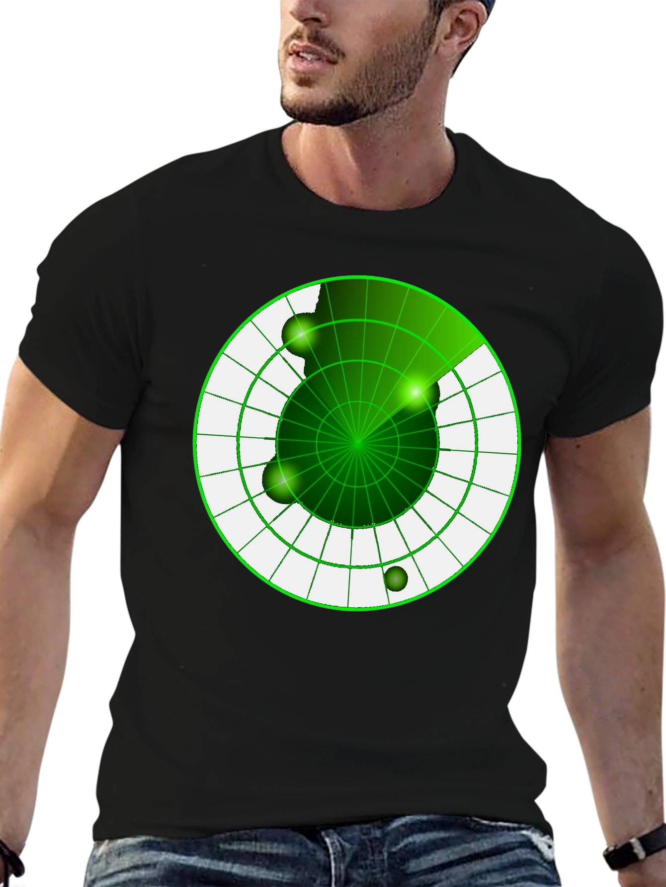 Radar Screen Graphic T-Shirt