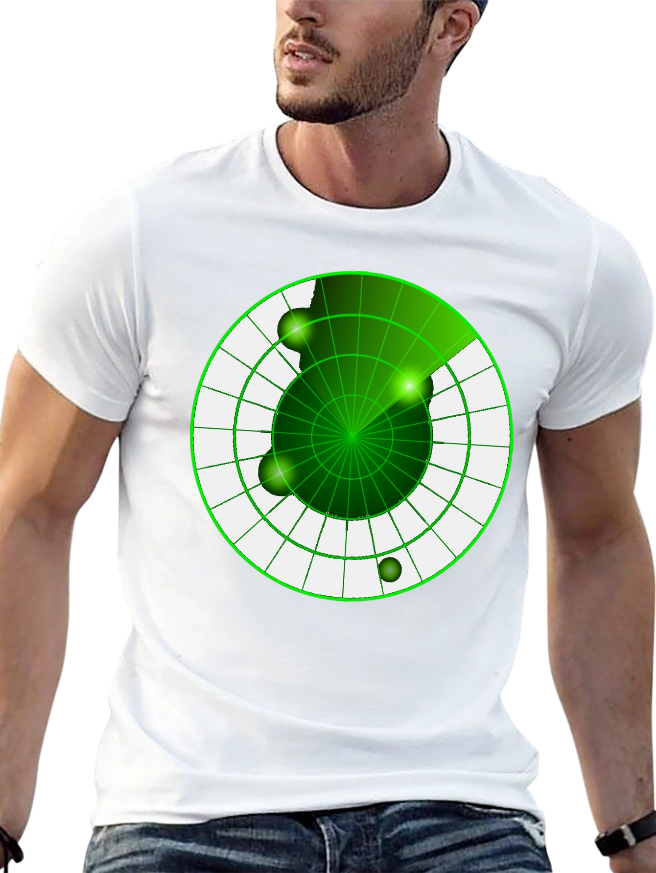 Radar Screen Graphic T-Shirt