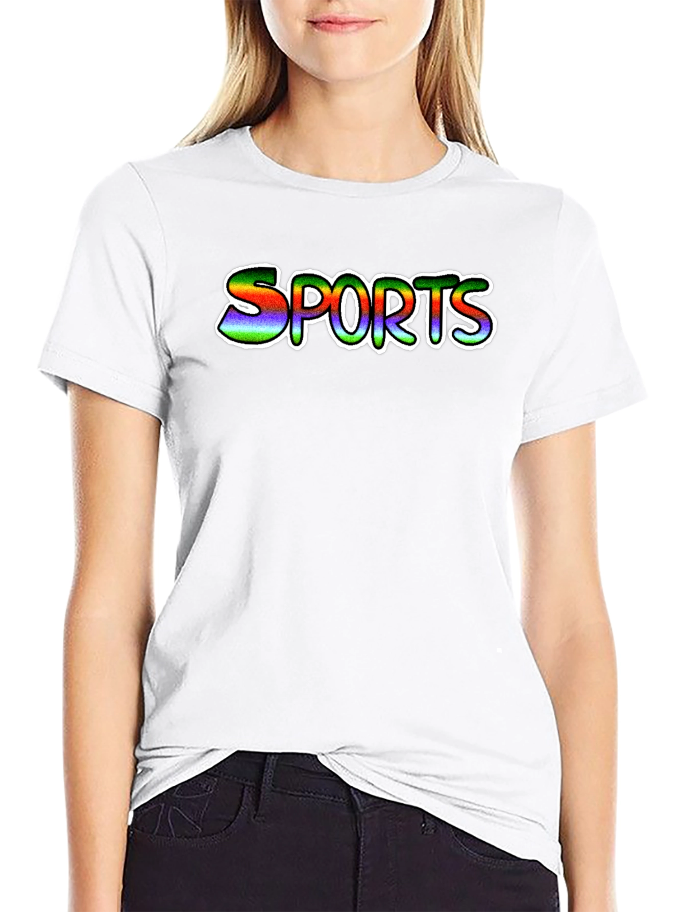 Mens Black Sports Graphic T-Shirt
