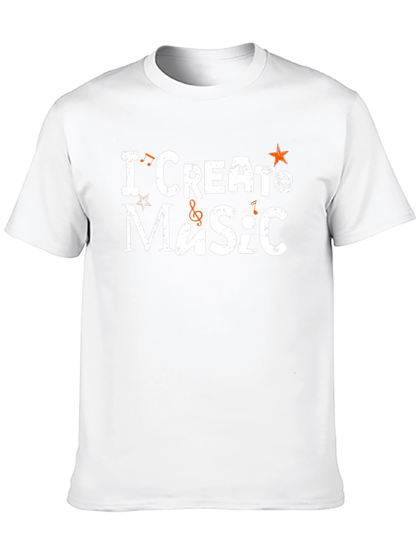 I Create Music Graphic Tee - Black Cotton T-Shirt