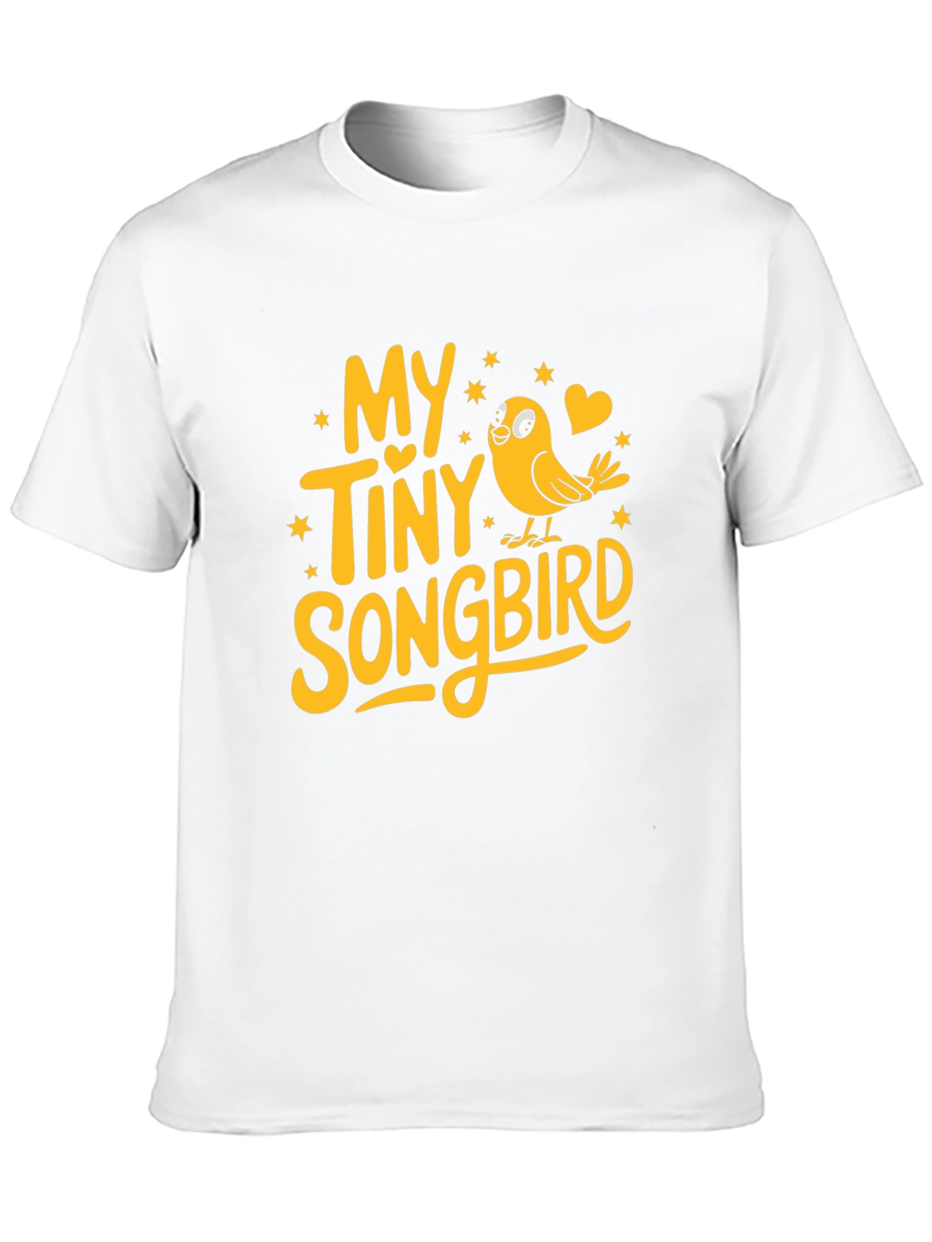 My Tiny Songbird Graphic Tee - Black Cotton Blend