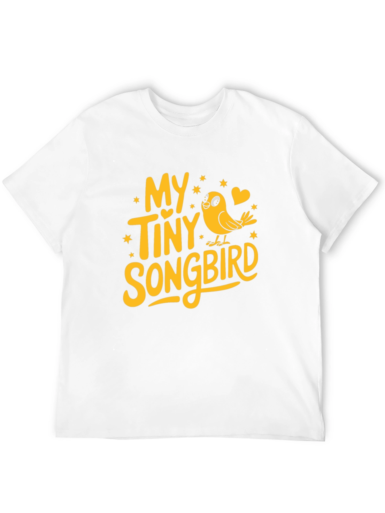My Tiny Songbird Graphic Tee - Black Cotton Blend