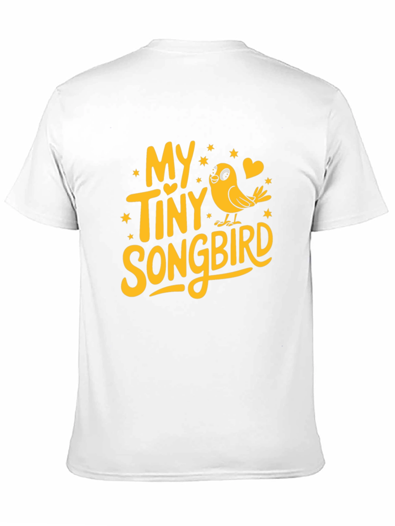 My Tiny Songbird Graphic Tee - Black Cotton Blend