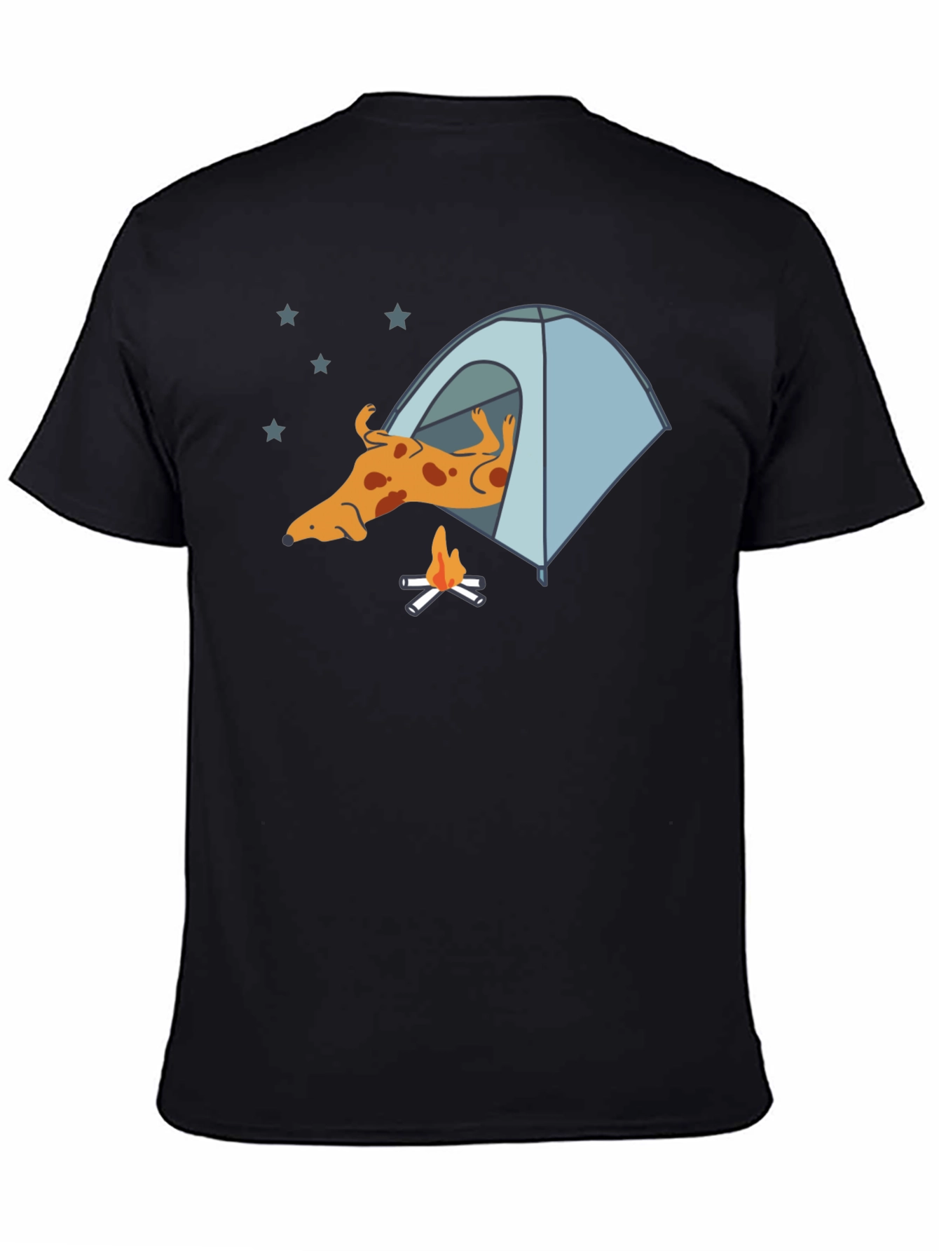 Dog Camping T-Shirt - Relaxed Camper Tee