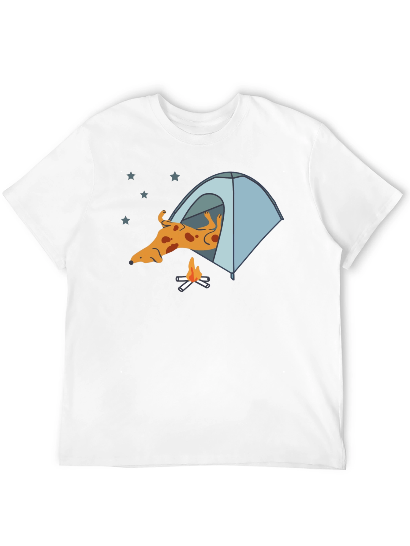Dog Camping T-Shirt - Relaxed Camper Tee