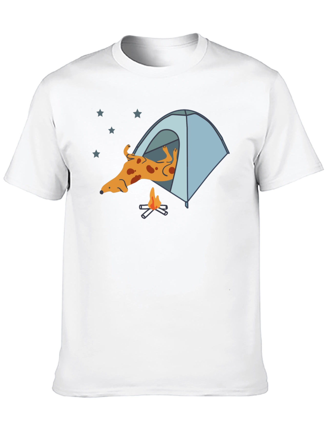 Dog Camping T-Shirt - Relaxed Camper Tee