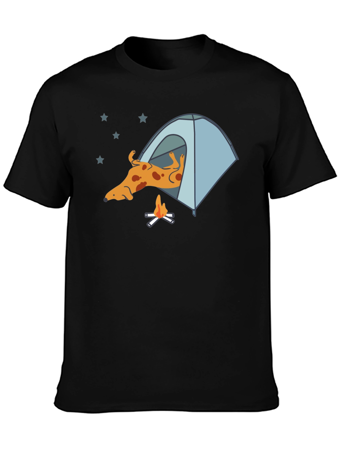 Dog Camping T-Shirt - Relaxed Camper Tee