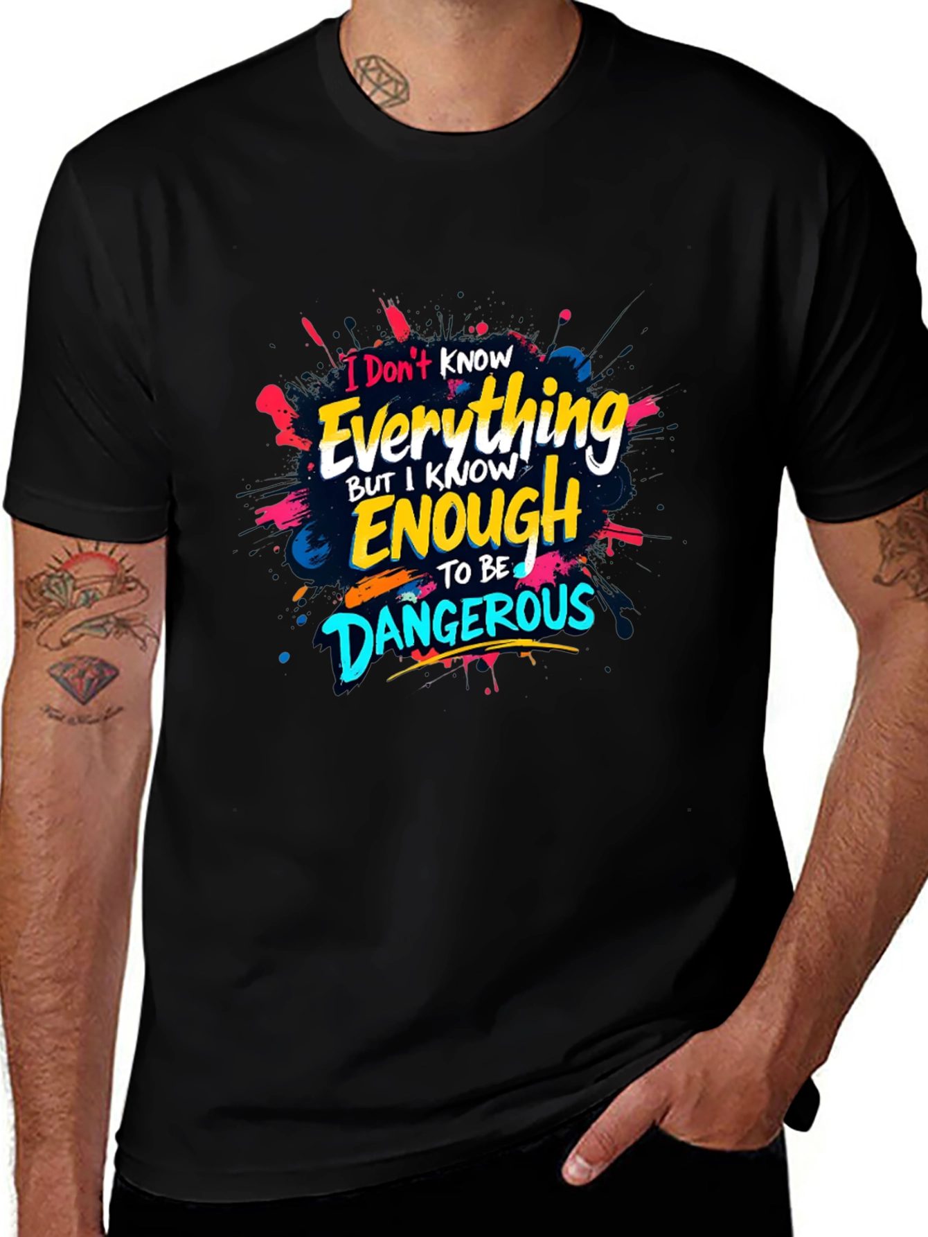 Funny Graphic Tee - Dangerous Knowledge