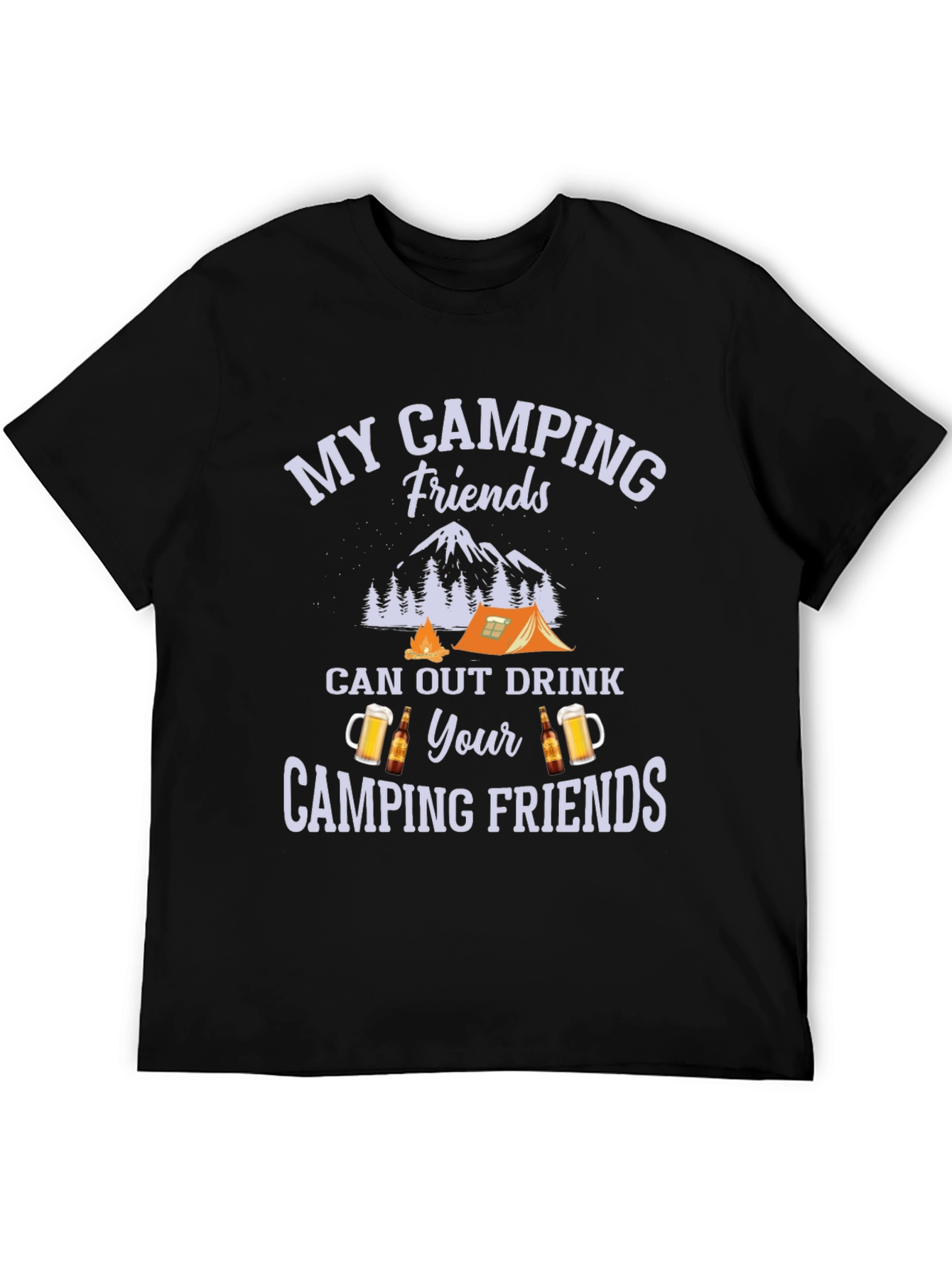 Camping Friends Drink Out T-Shirt
