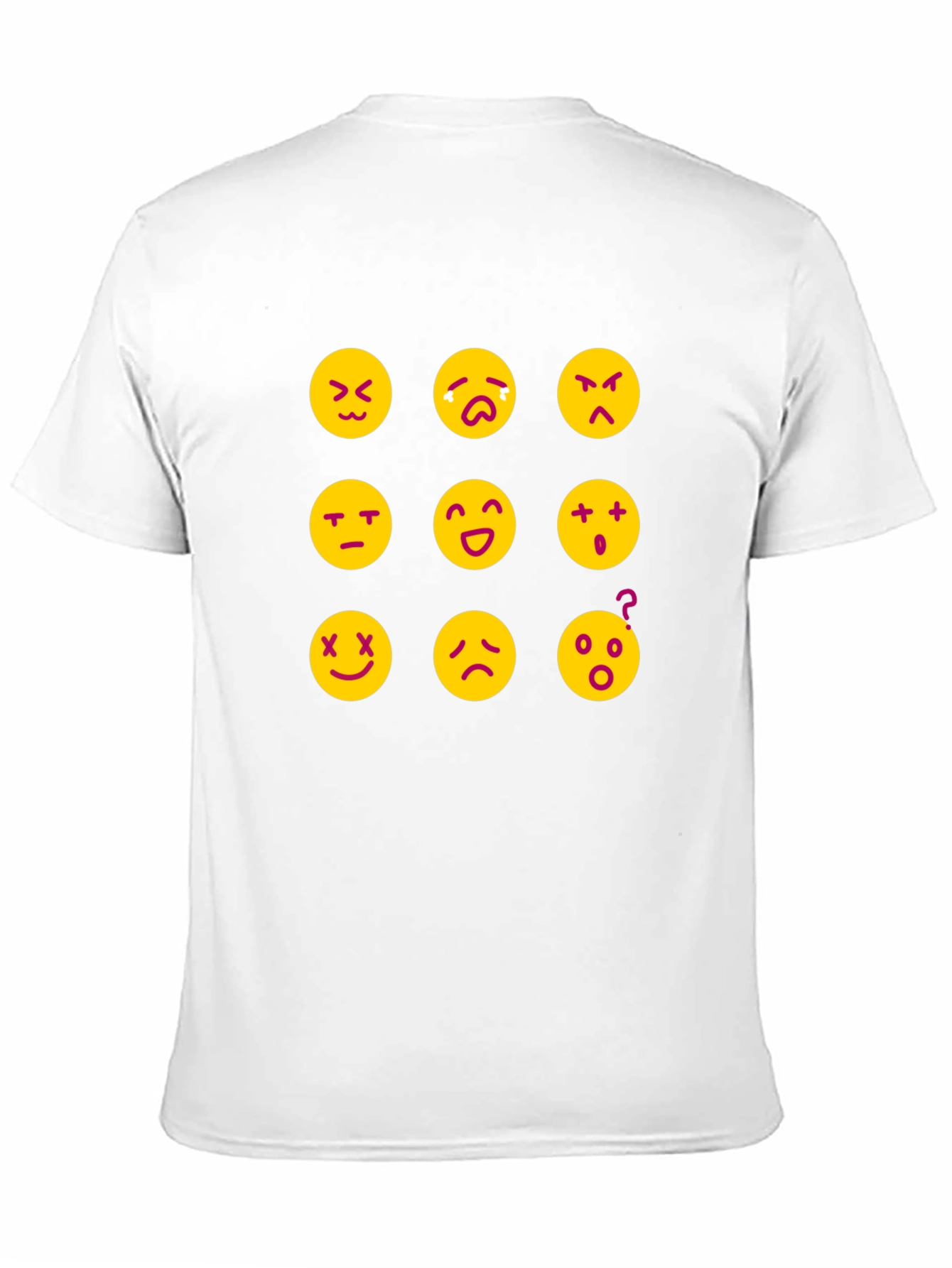 Emoji Expression T-Shirt - Black Fun Designs