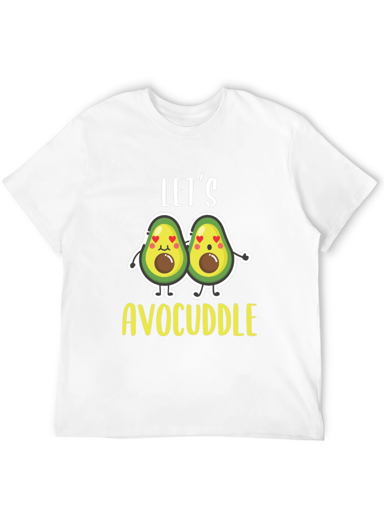 Lets Avocuddle Black T-Shirt