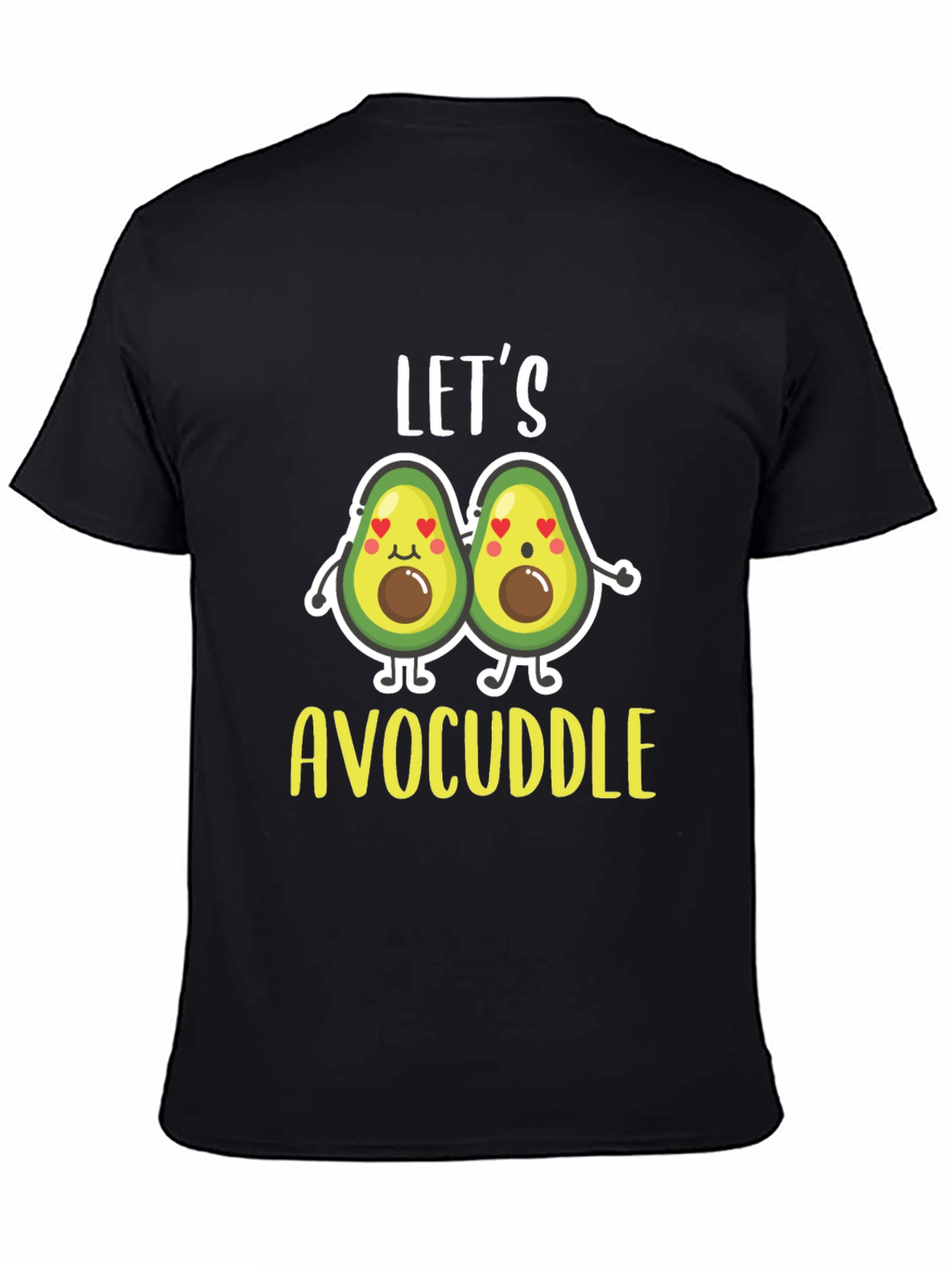 Lets Avocuddle Black T-Shirt
