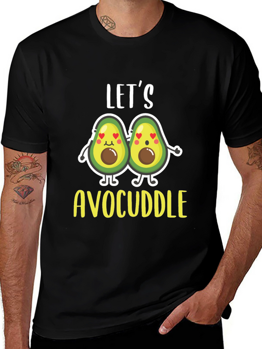 Lets Avocuddle Black T-Shirt