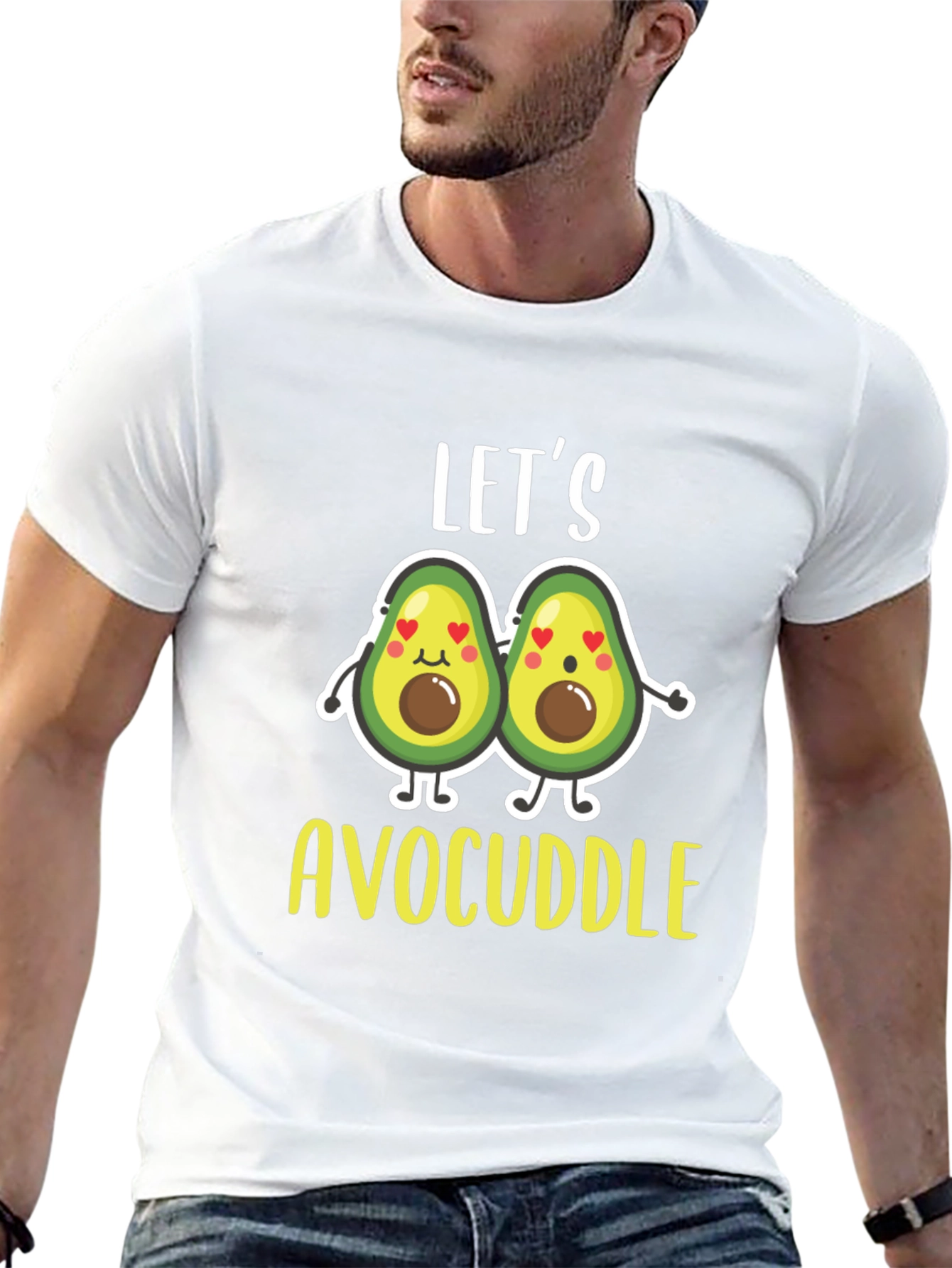 Lets Avocuddle Black T-Shirt