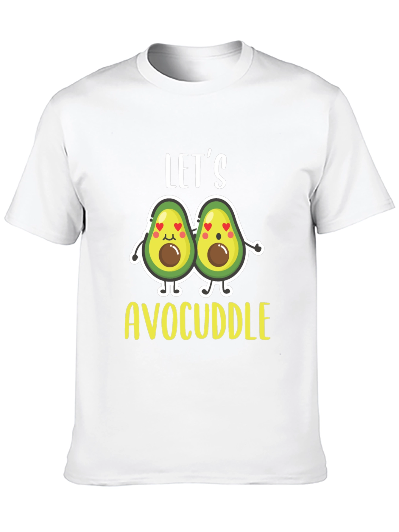 Lets Avocuddle Black T-Shirt