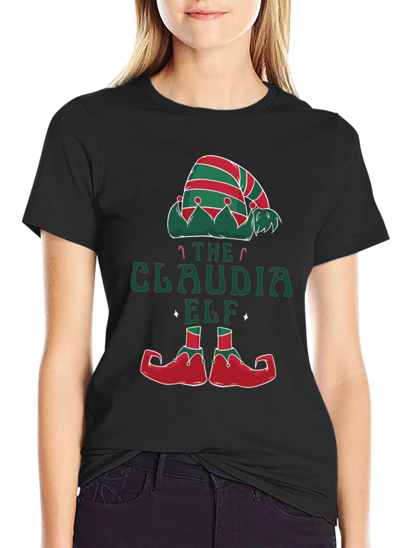 Claudia Elf Christmas T-Shirt