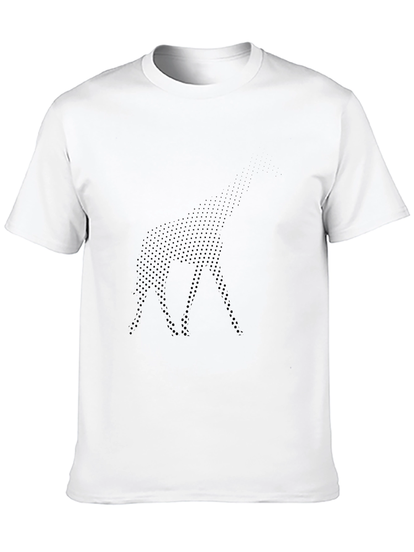 Modern Dot Pattern Black T-Shirt