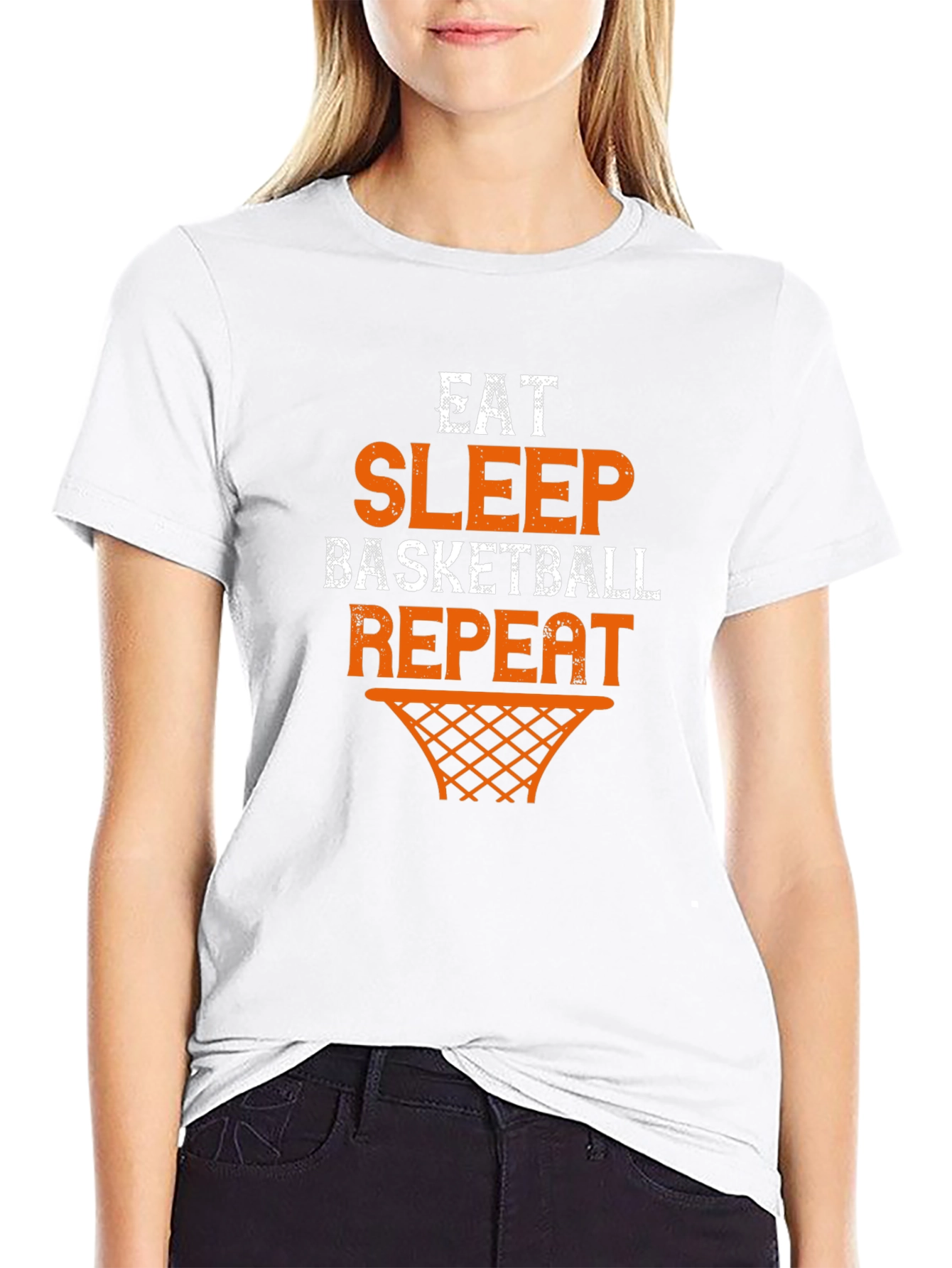 Eat Sleep Basketball Repeat T-Shirt