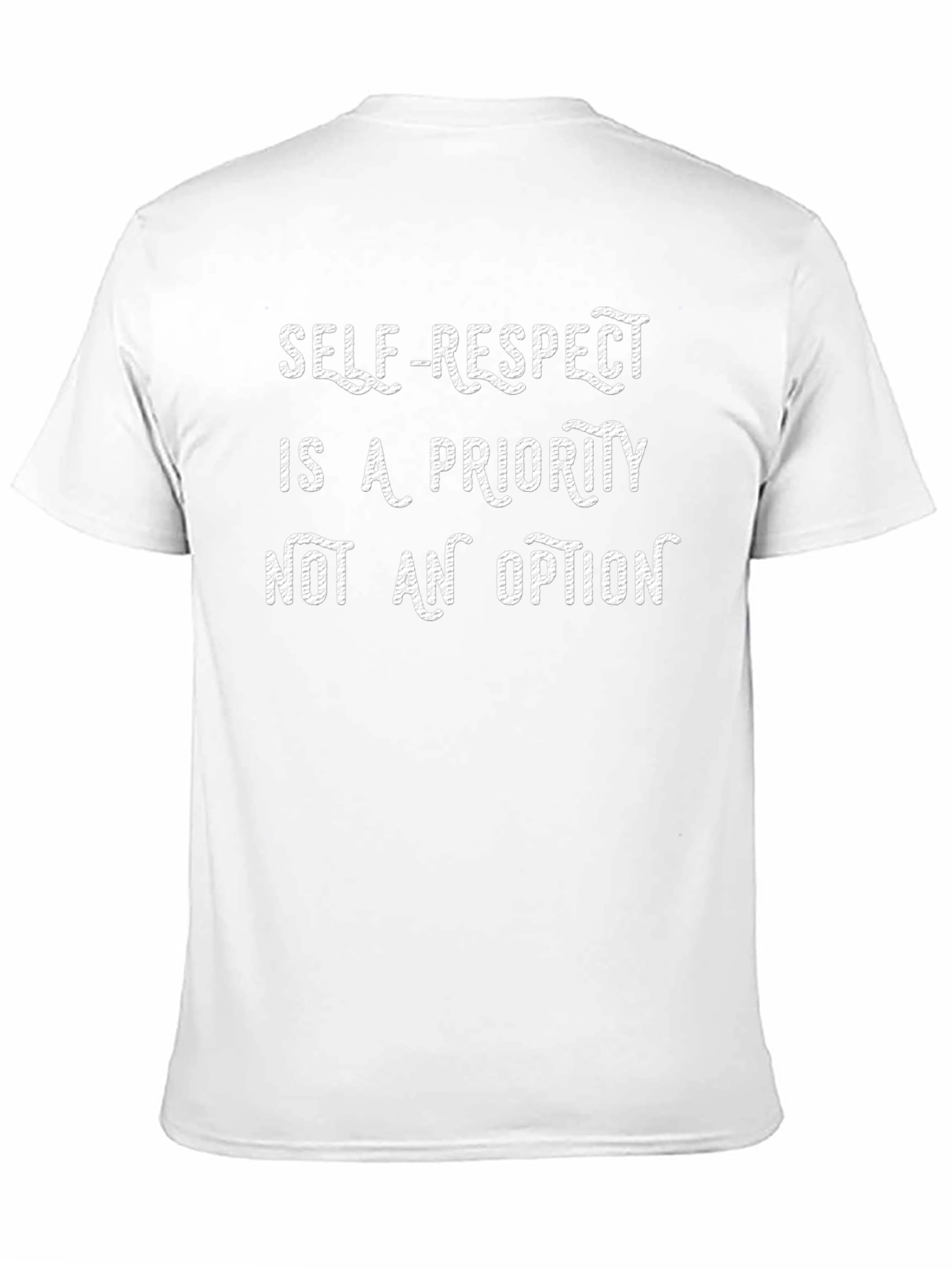 Self-Respect Priority T-Shirt - Black Cotton Graphic Tee