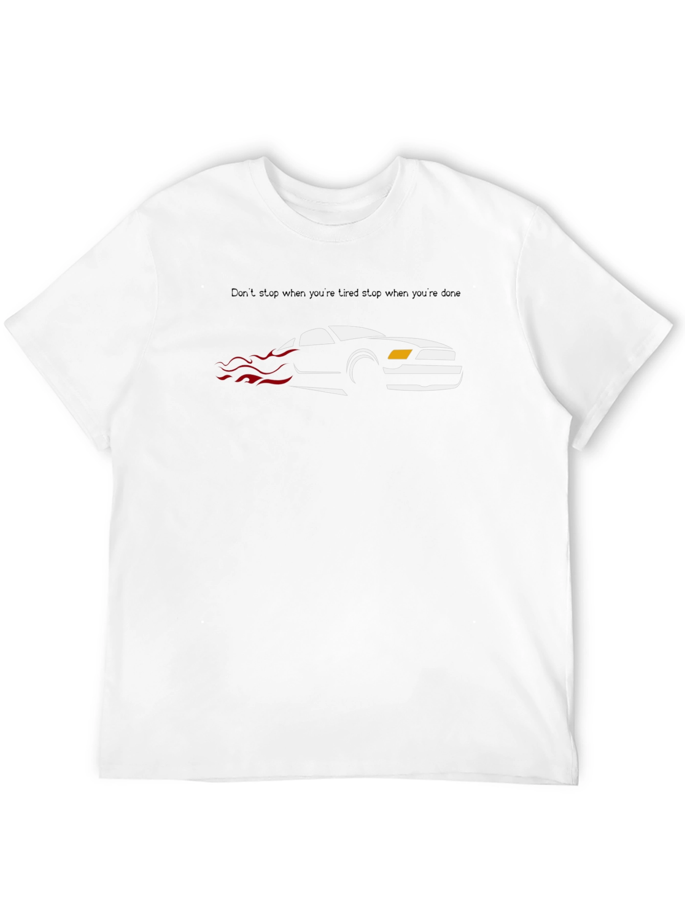 Black Mustang Graphic T-Shirt - Dont Stop When Tired