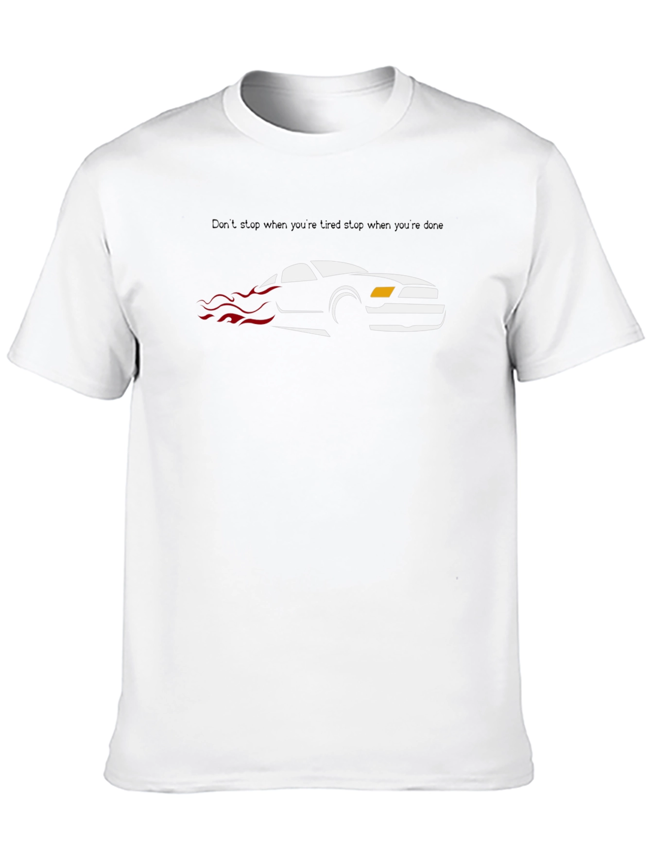 Black Mustang Graphic T-Shirt - Dont Stop When Tired