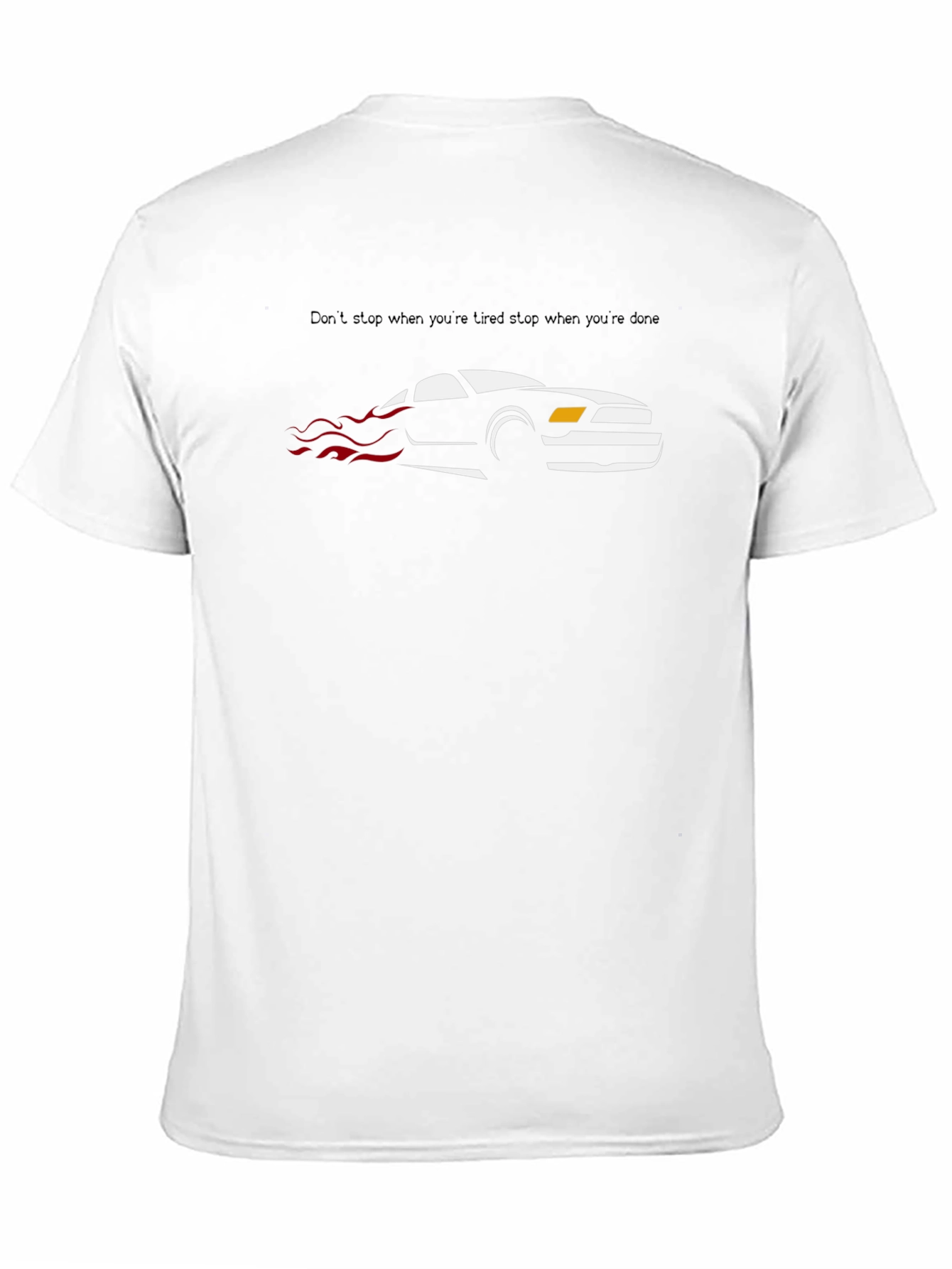 Black Mustang Graphic T-Shirt - Dont Stop When Tired