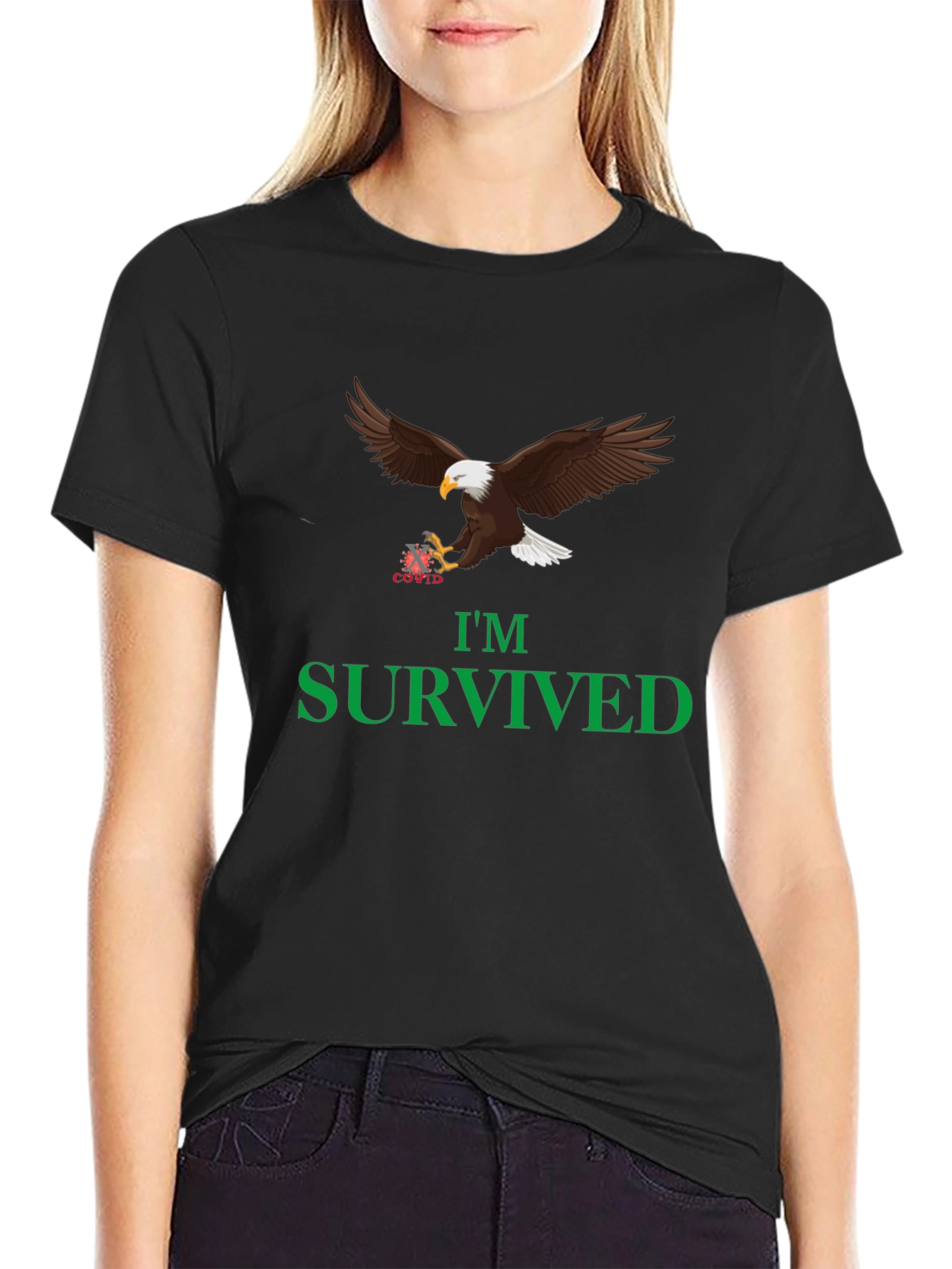 Im Survived Eagle Graphic Tee