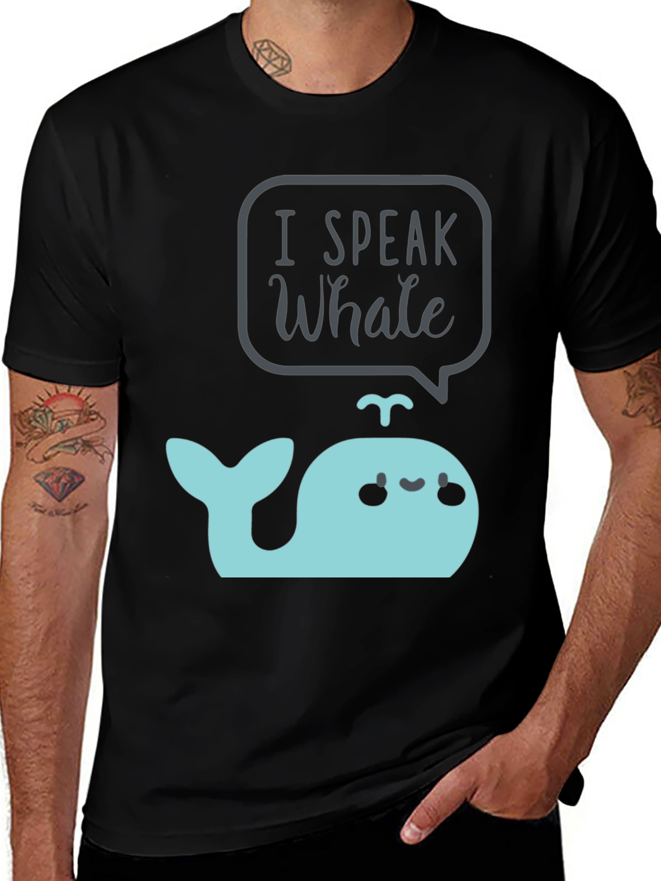 I Speak Whale T-Shirt Cute Cartoon Marine Life