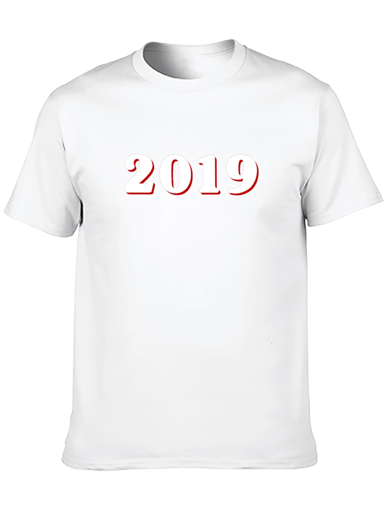 2019 Graphic Tee - Black Cotton Blend T-Shirt